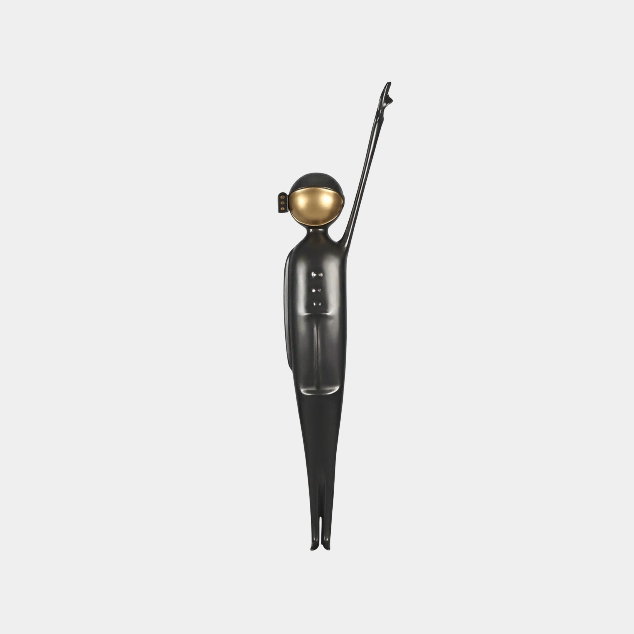 Hartbourne Black Reaching Figure Sculpture - 160cm