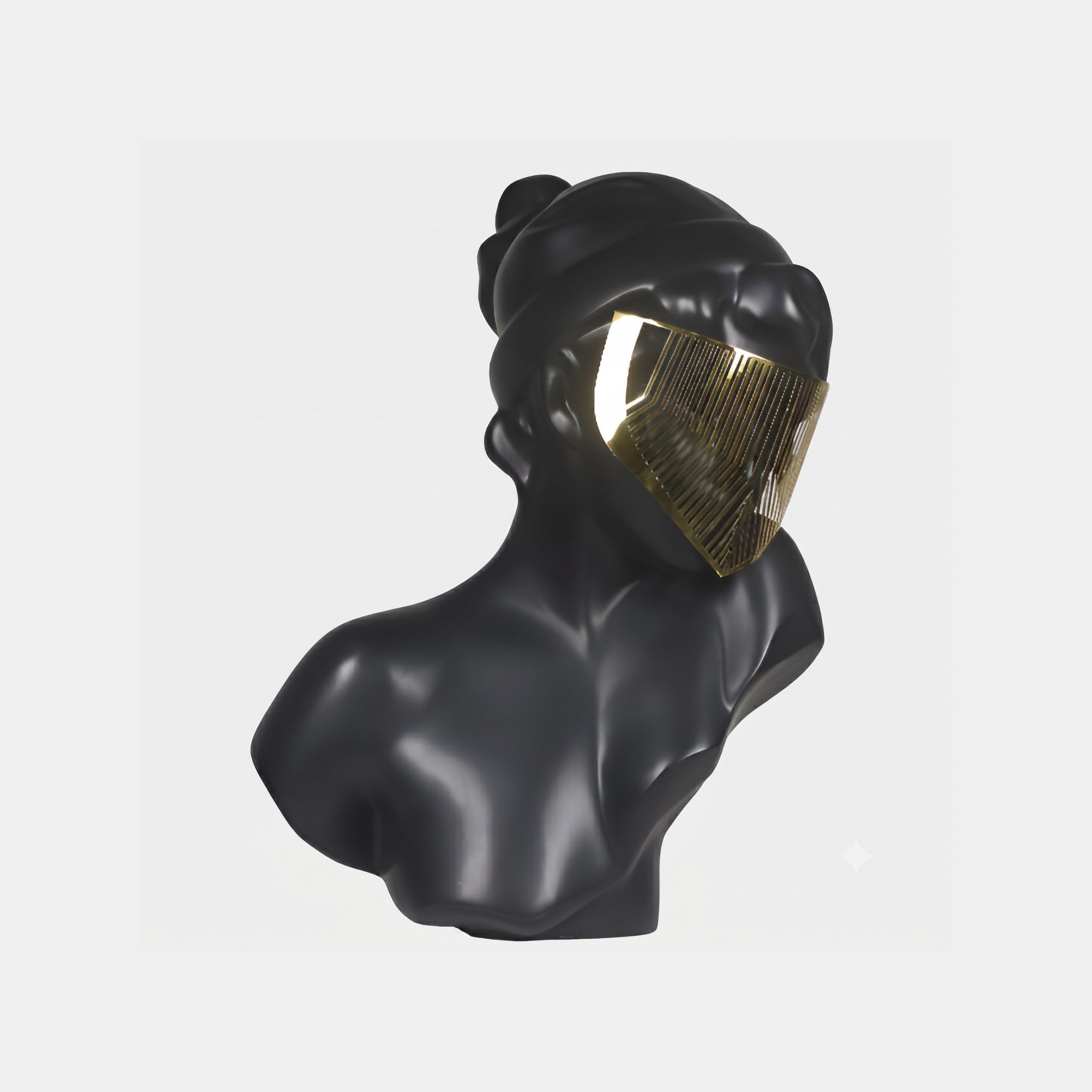 Harthurst Black & Gold Figure Sculpture - 65cm