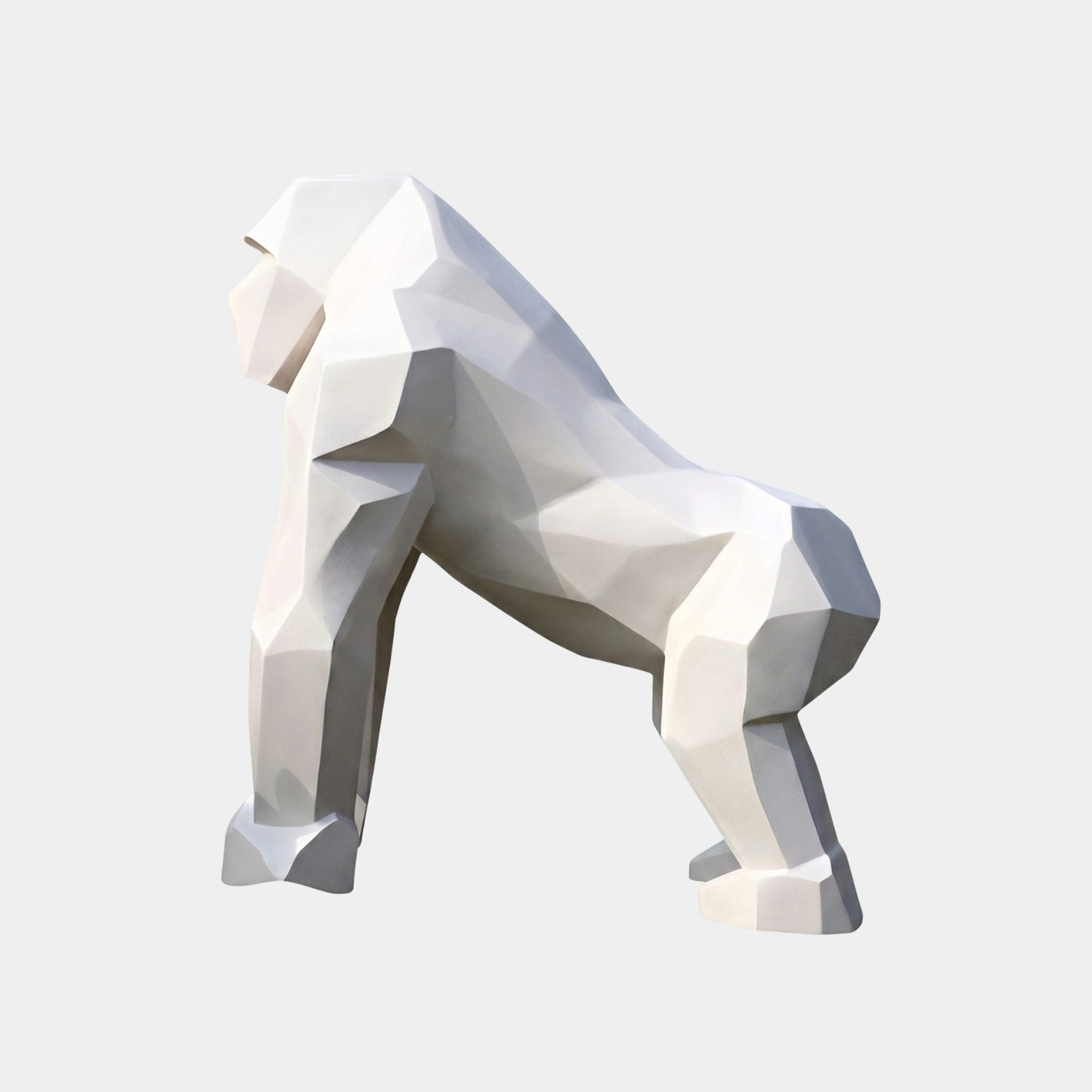 Hazeton White Gorilla Sculpture - 182cm
