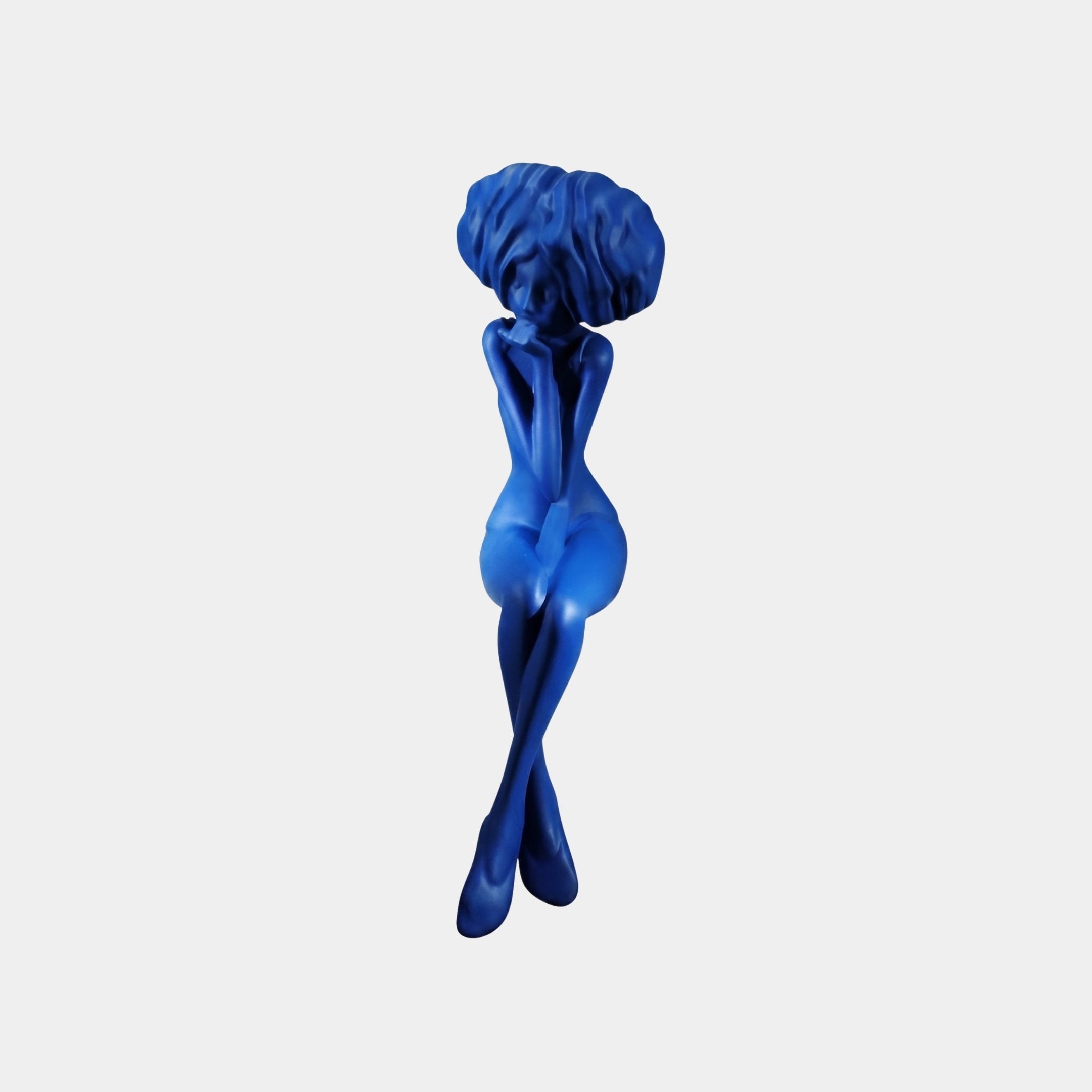 Hazegrove Blue Figure Sculpture - 120cm