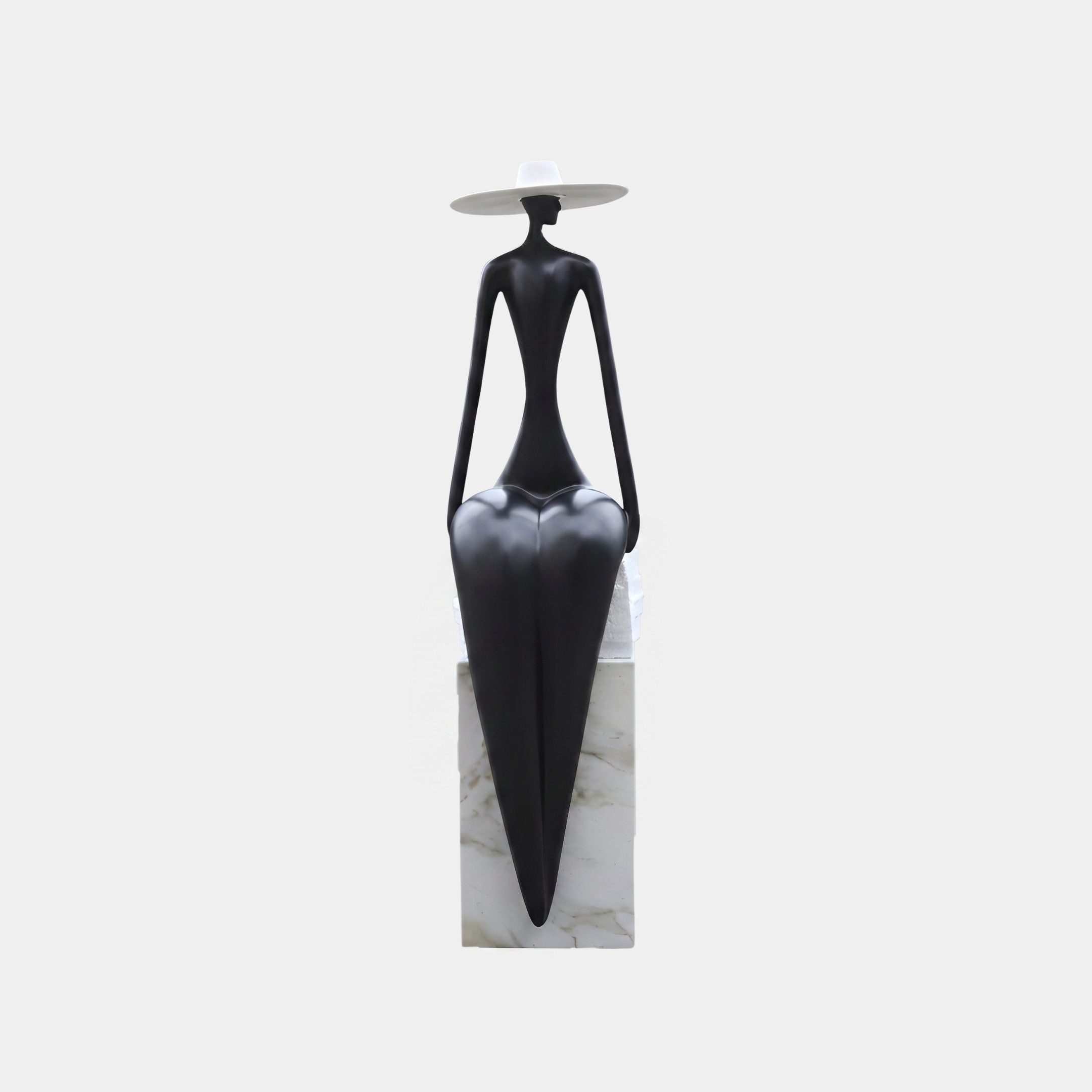 Hazecote Black & Silver Figure Sculpture - 195cm