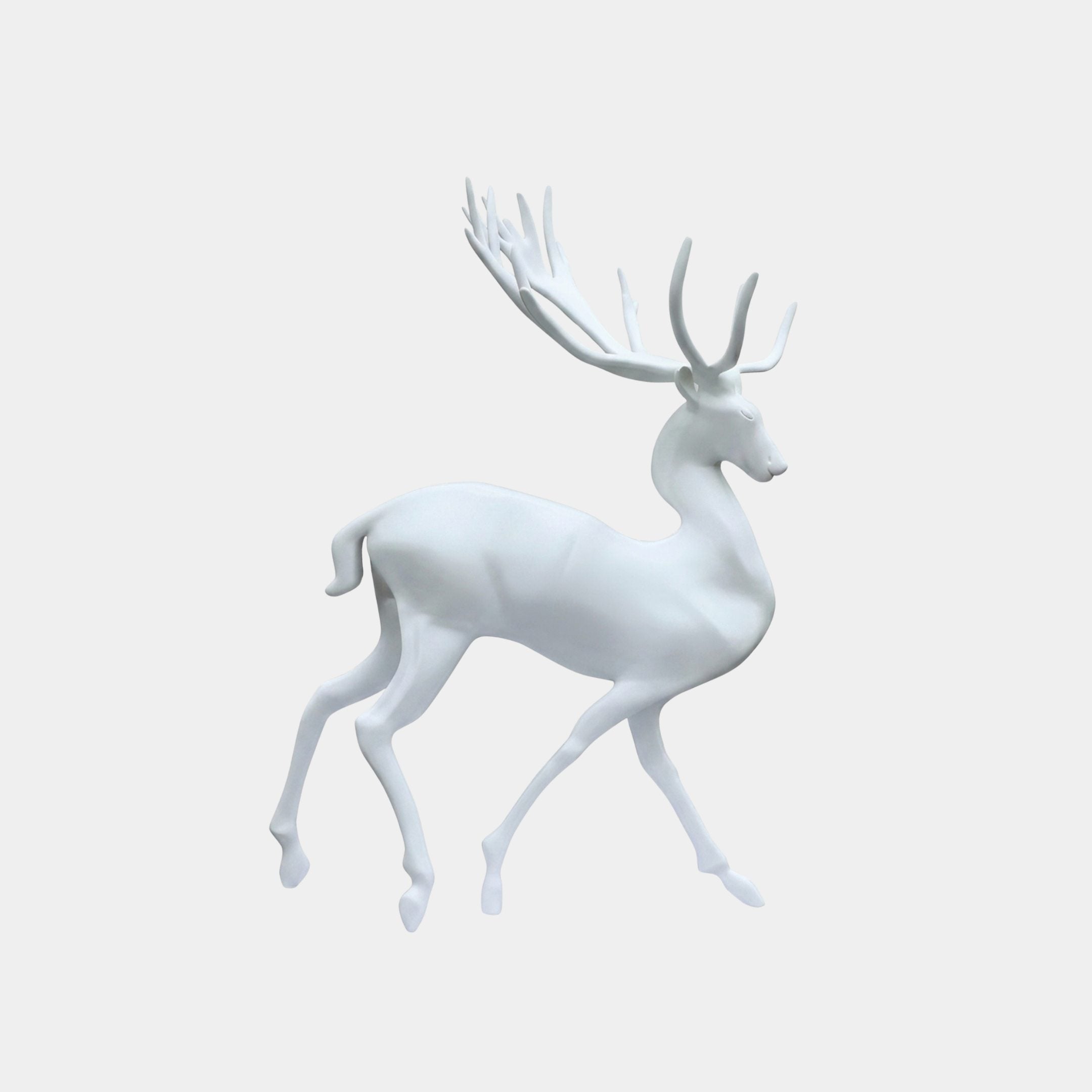 Hazeholme White Deer Sculpture - 185cm