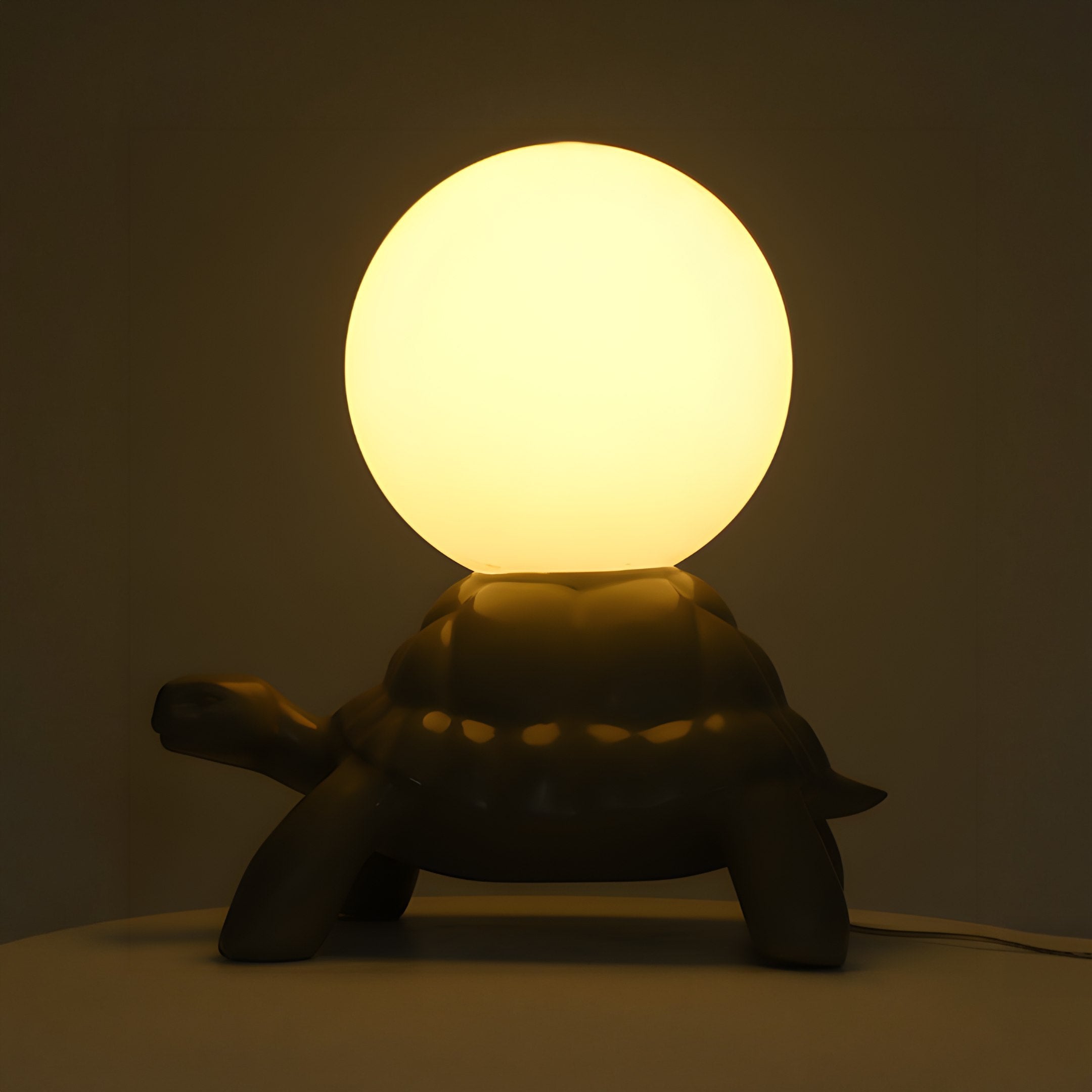 Holtmere Grey & White Tortoise Lamp - 73cm