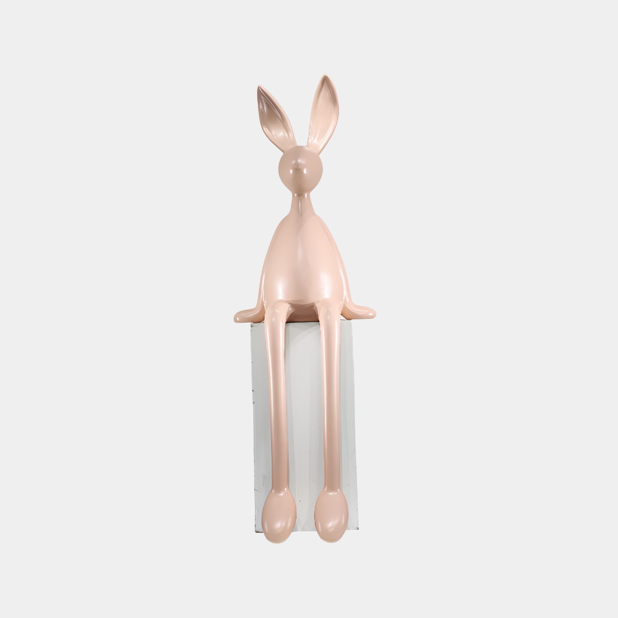 Holtgrove Pink & Beige Rabbit Sculpture - 135cm
