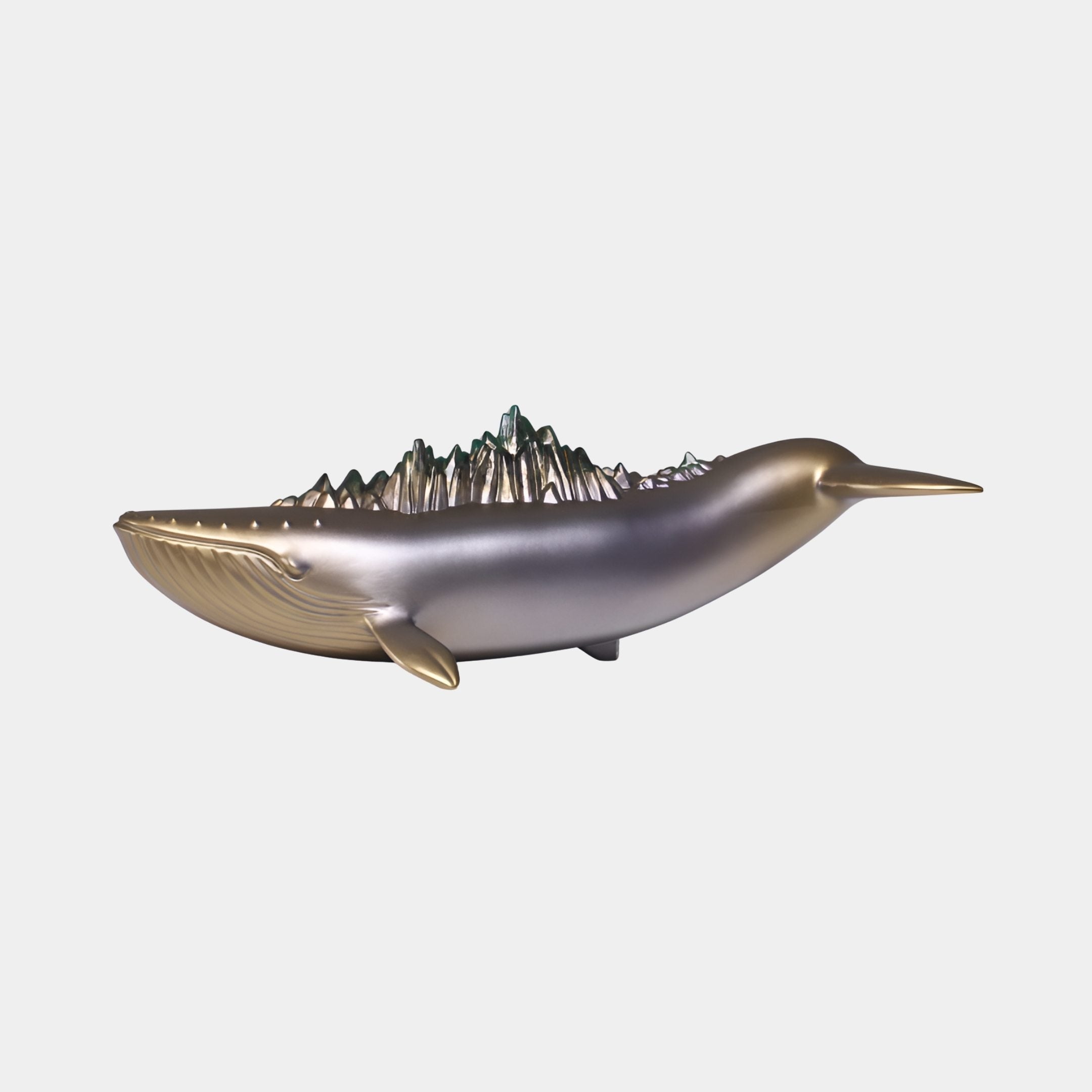 Kelbourne Grey & Bronze Whale Sculpture - 48cm