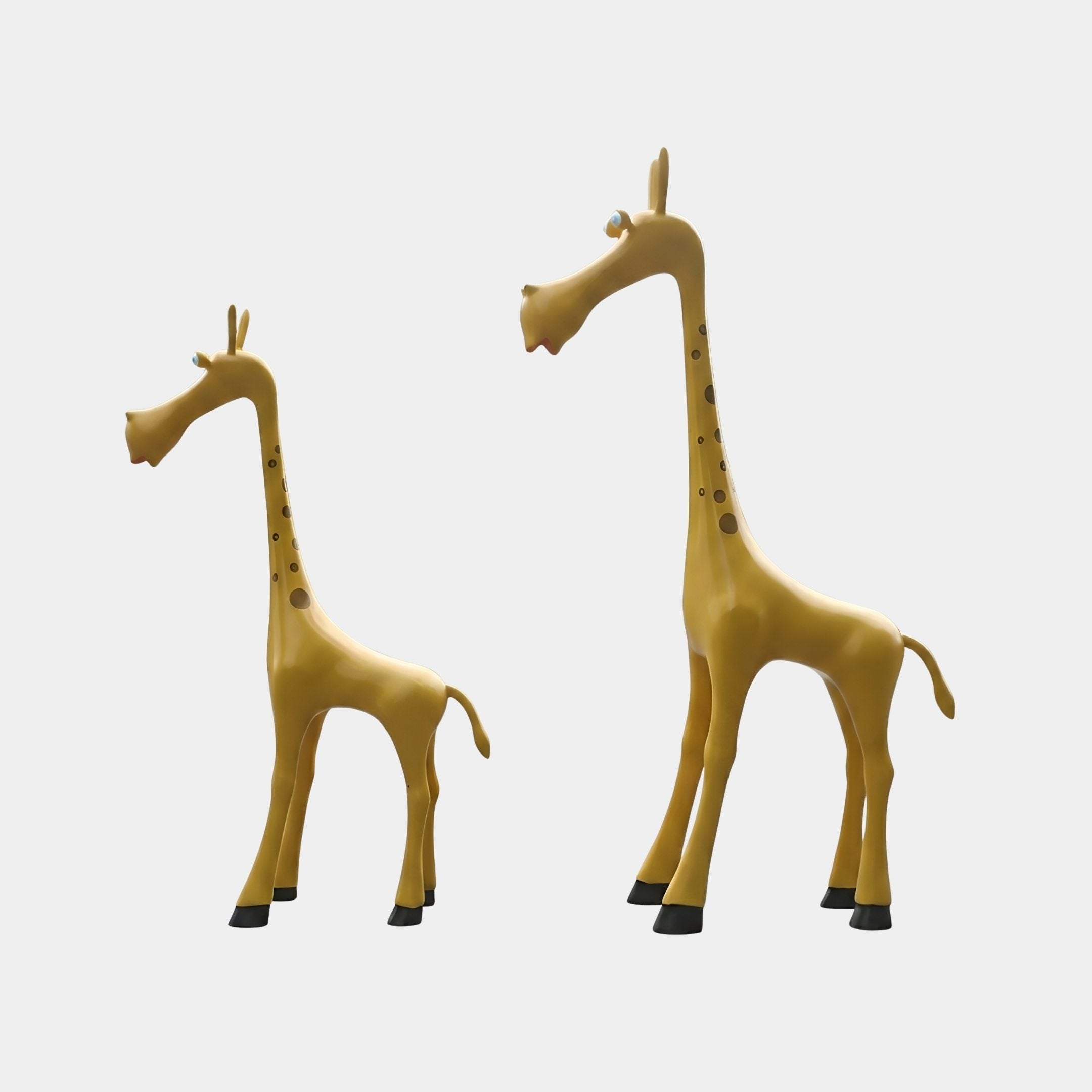Kelwell Gold Giraffes Sculpture - 120–150cm