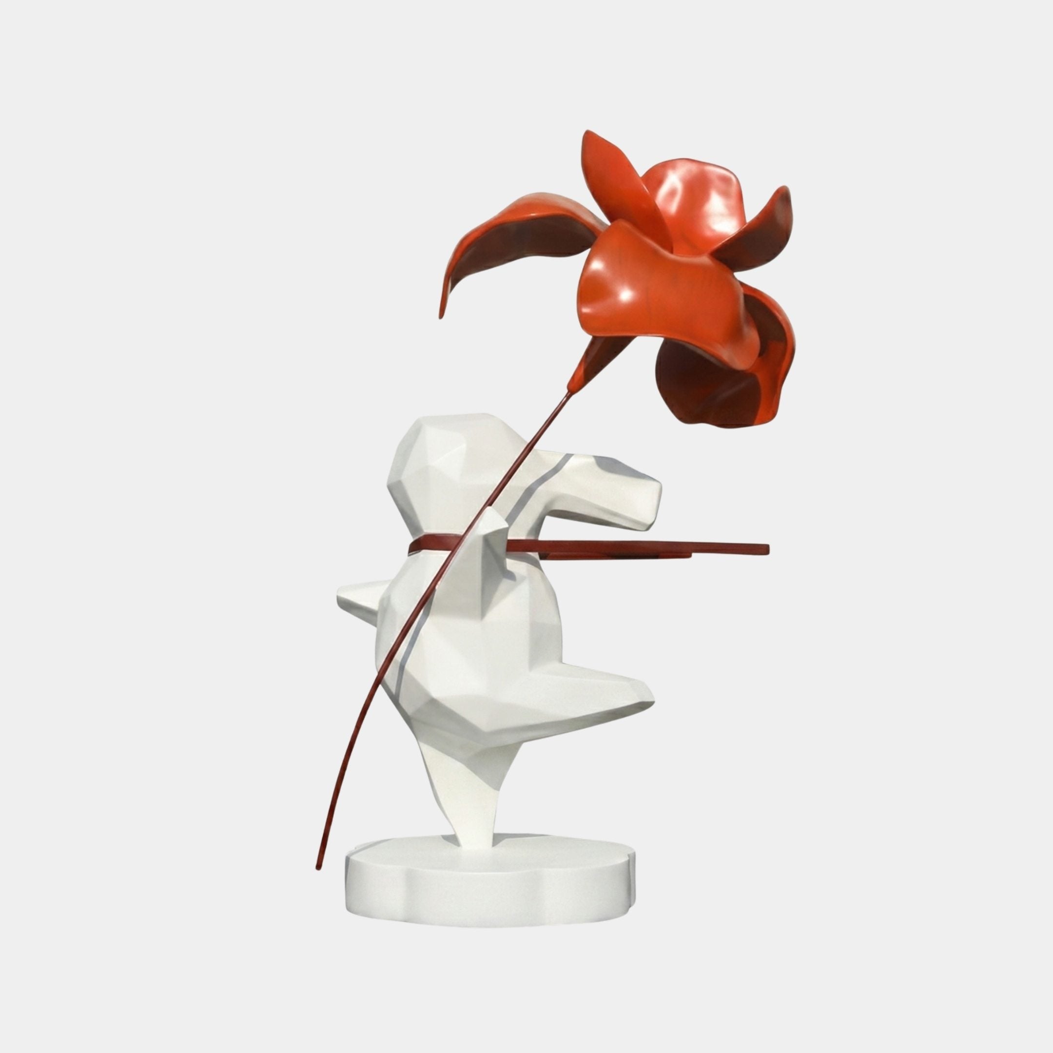Kelridge White Abstract Sculpture - 160cm