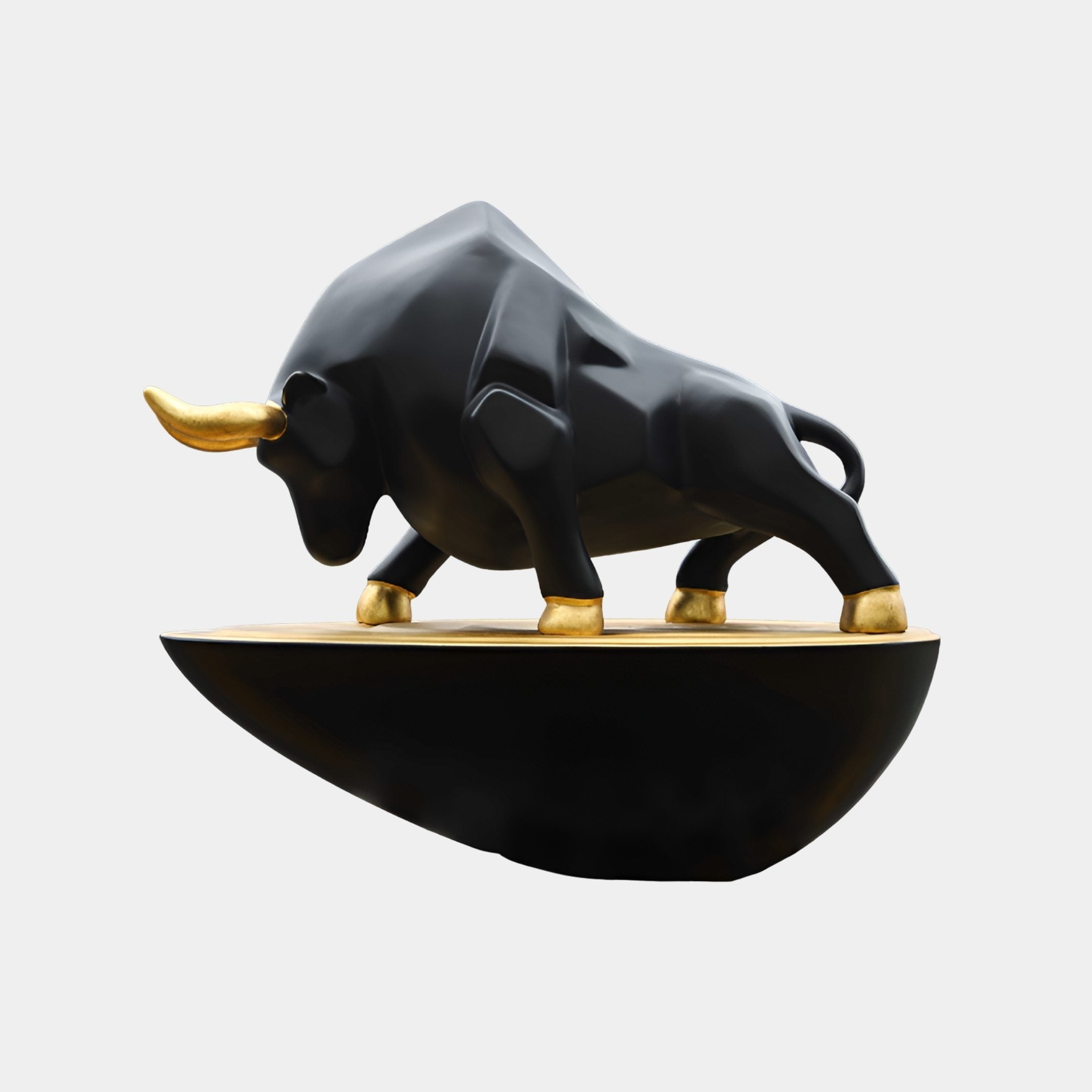 Kelbeck Black Bull Sculpture - 147cm