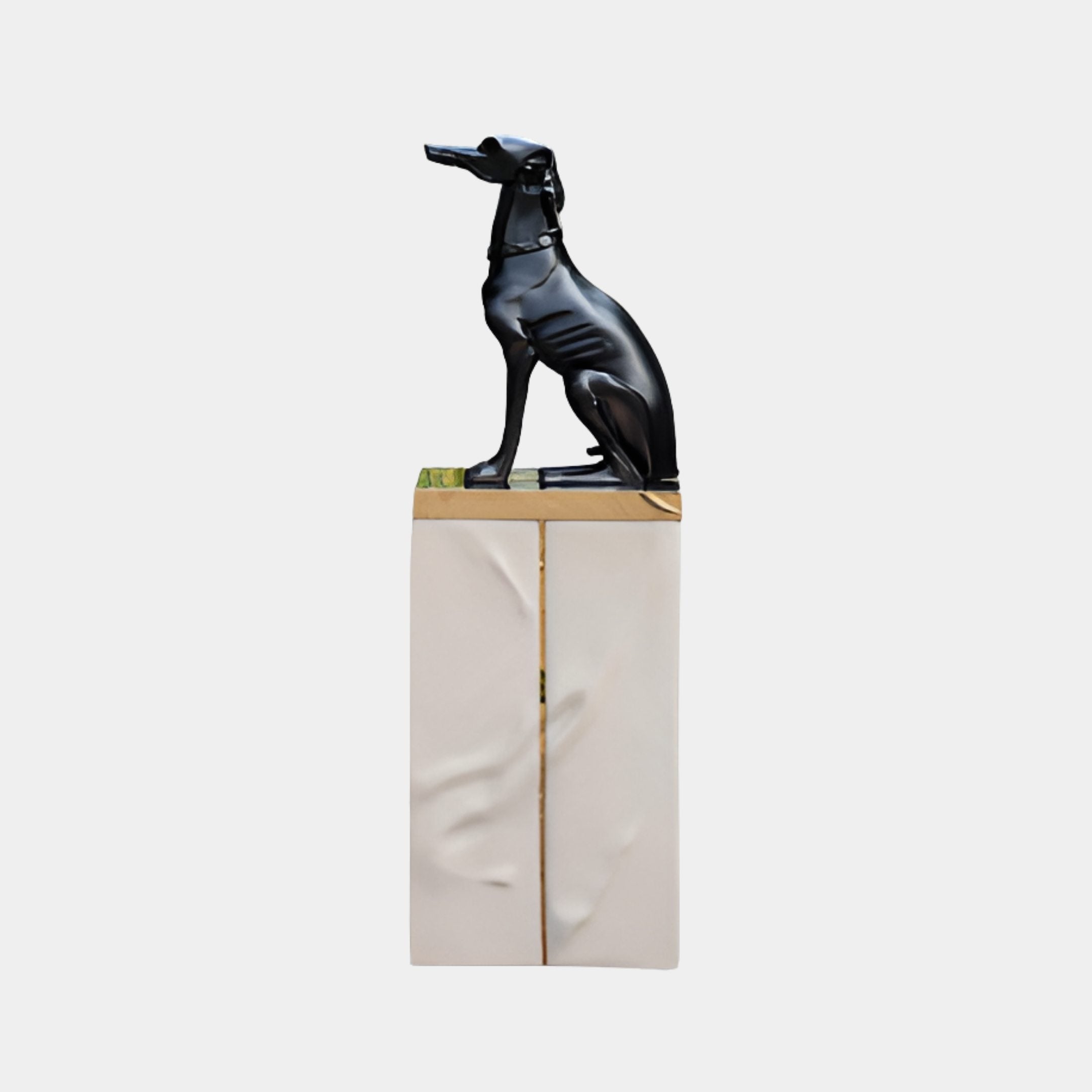 Langley Bronze Dog Sculpture - 140cm