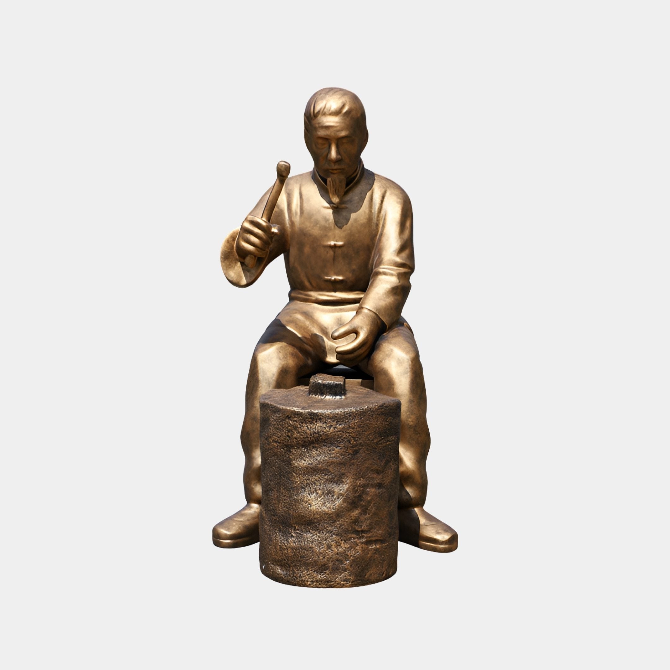 Langworth Bronze Monk Sculpture - 140cm