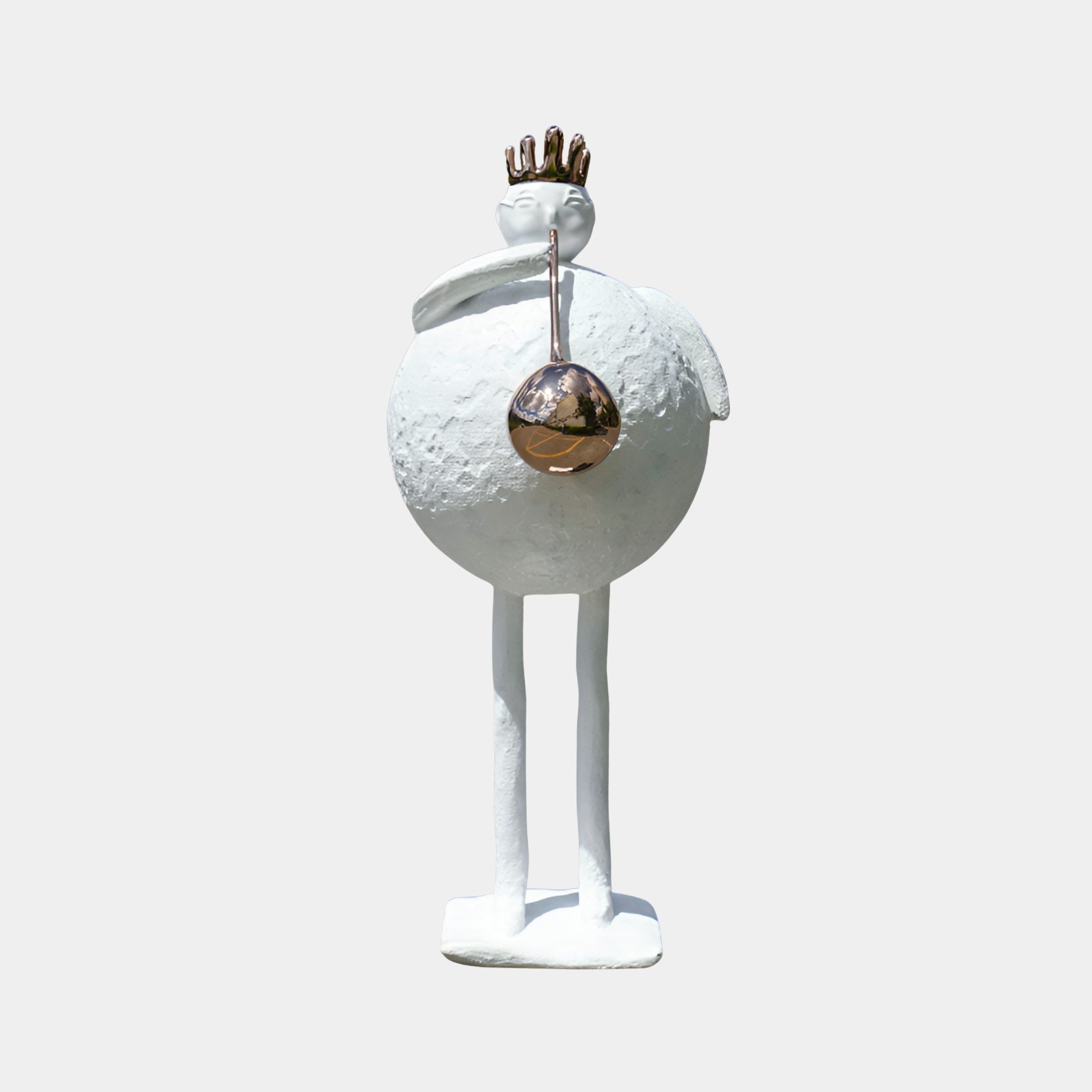 Langby Silver Abstract Sculpture - 160cm