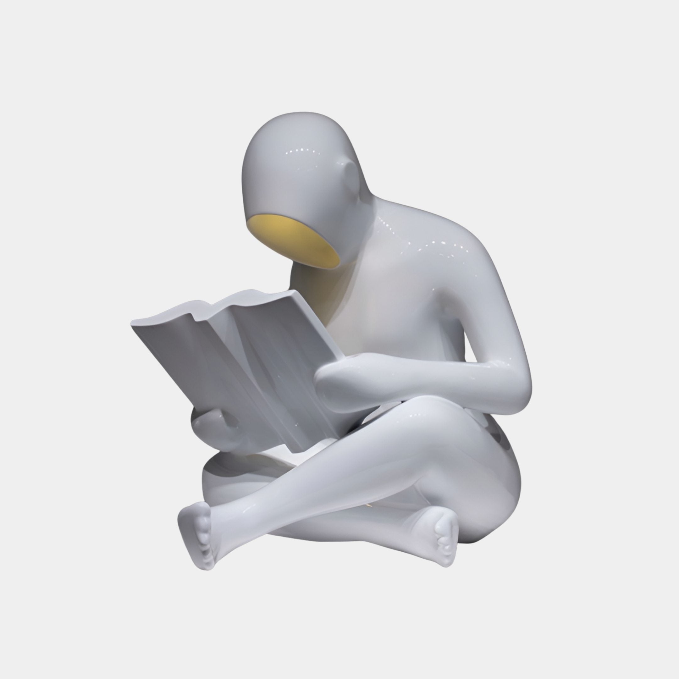 Langwick White Figure Sculpture - 70cm