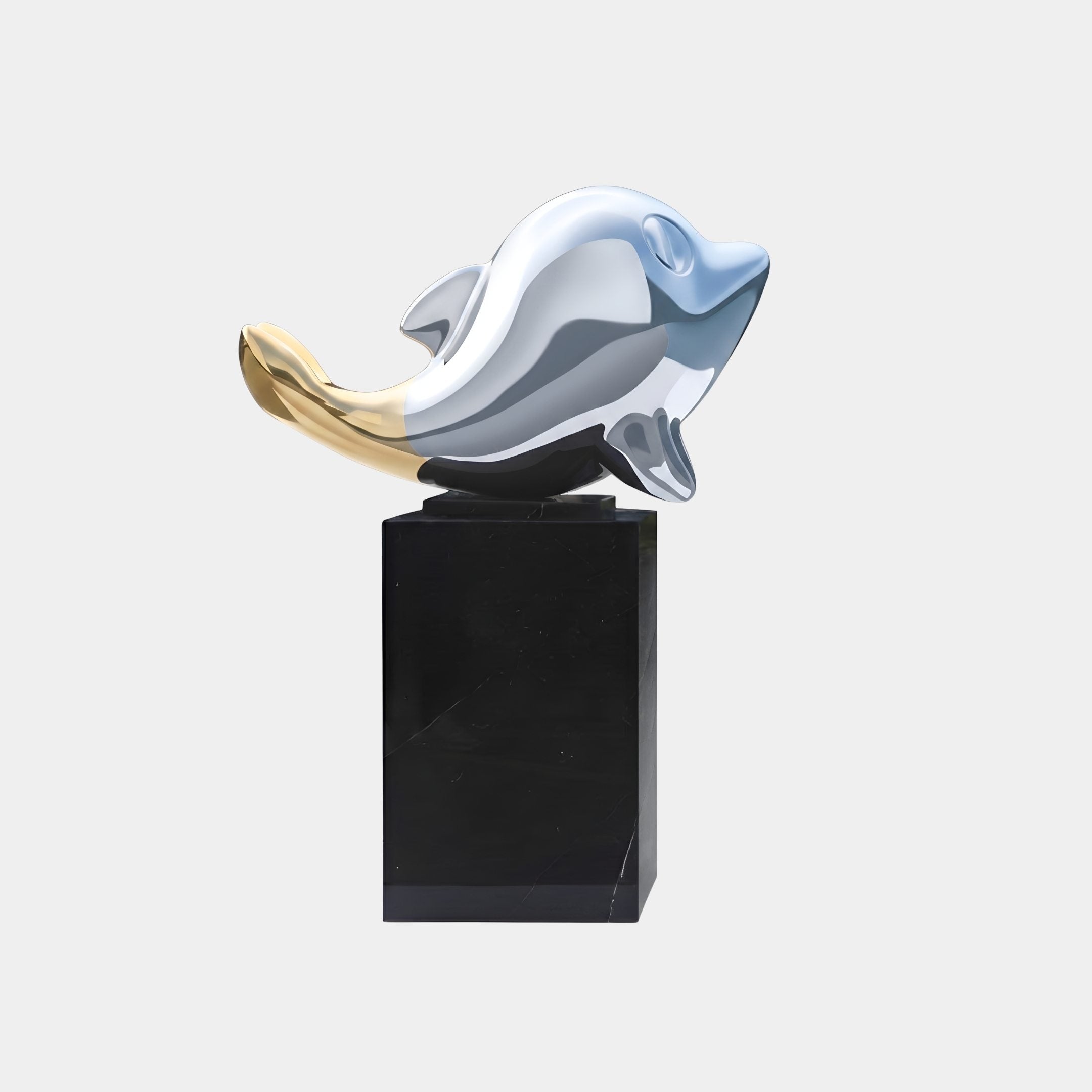 Langmere Silver & Black Elephant Head Sculpture - 148cm