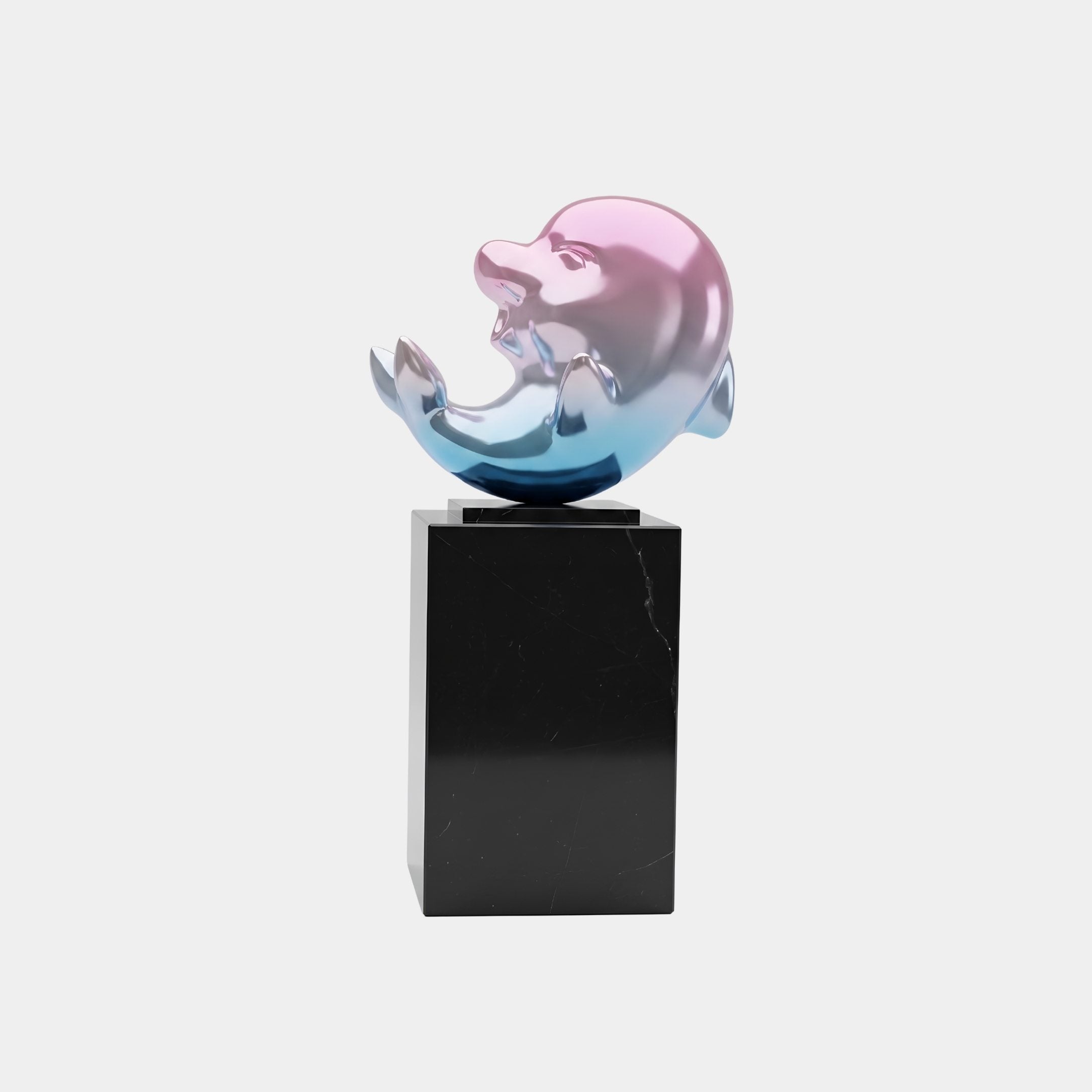 Langdale Silver & Black Elephant Head Sculpture - 148cm