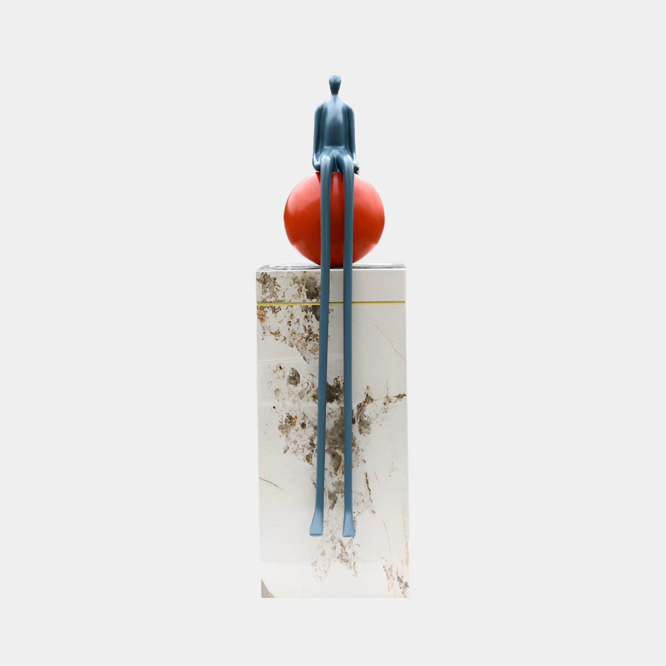 Langwold Red & White Figure Sculpture - 229cm