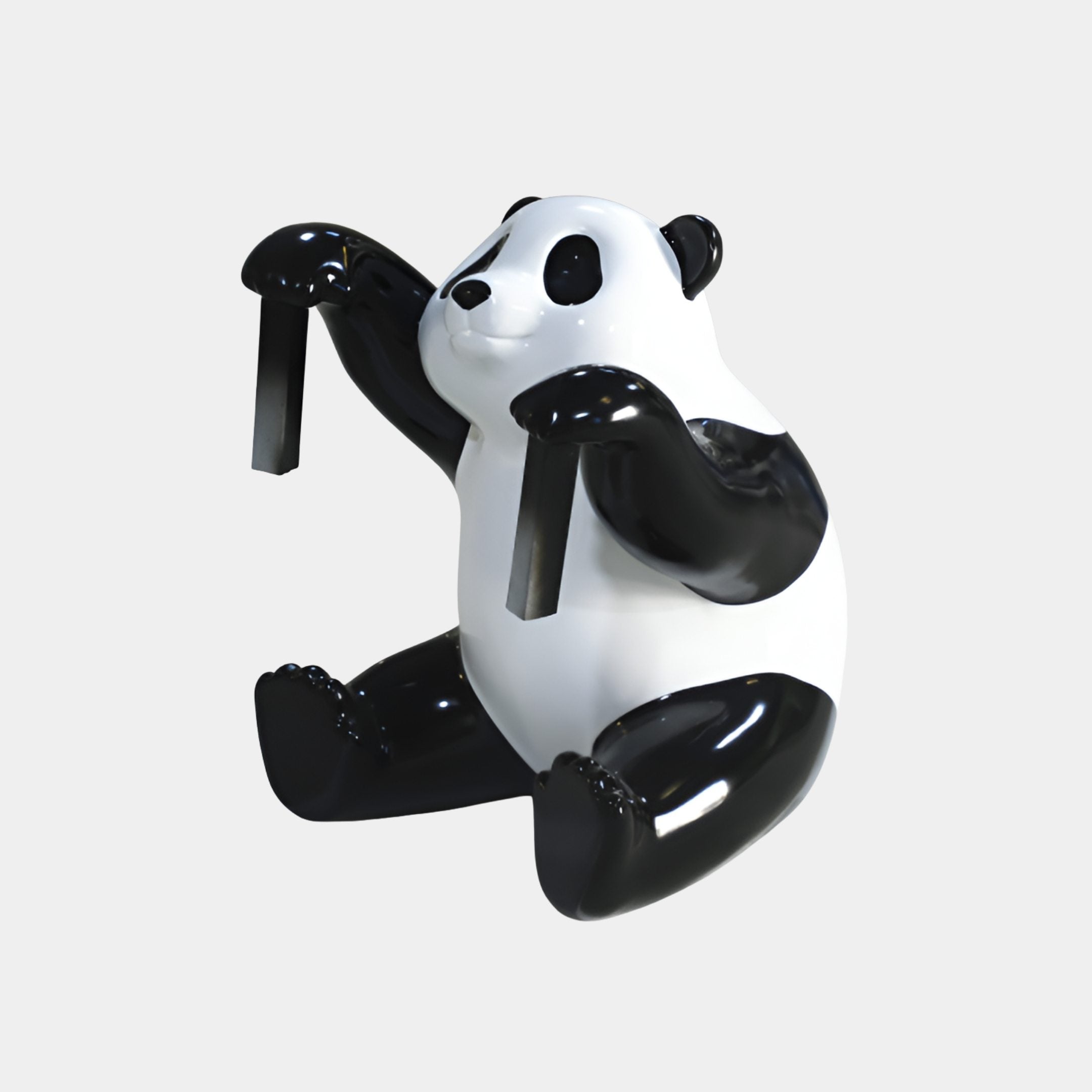Langbeck Black & White Panda Sculpture - 80cm