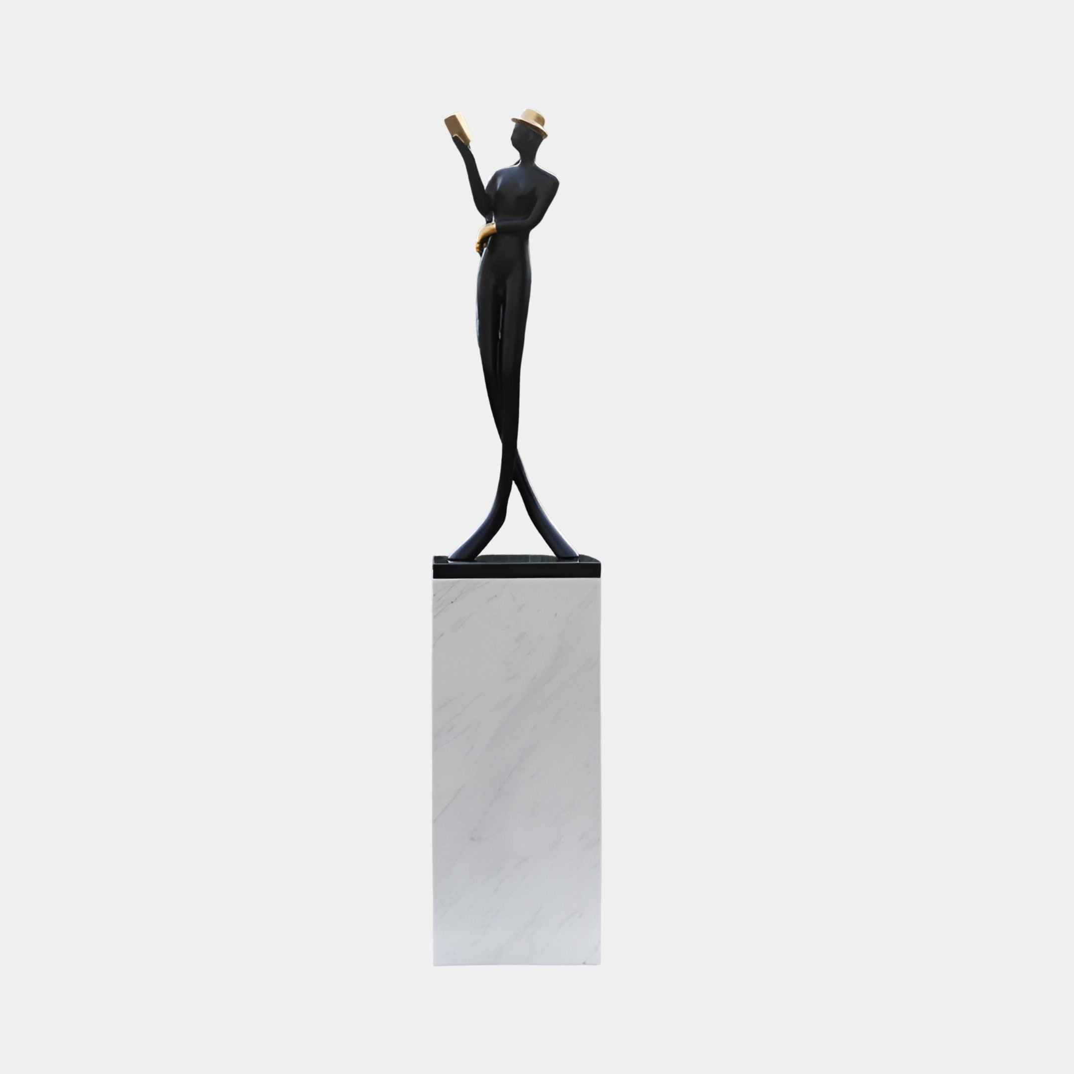 Langgate Black Figure Sculpture - 180cm