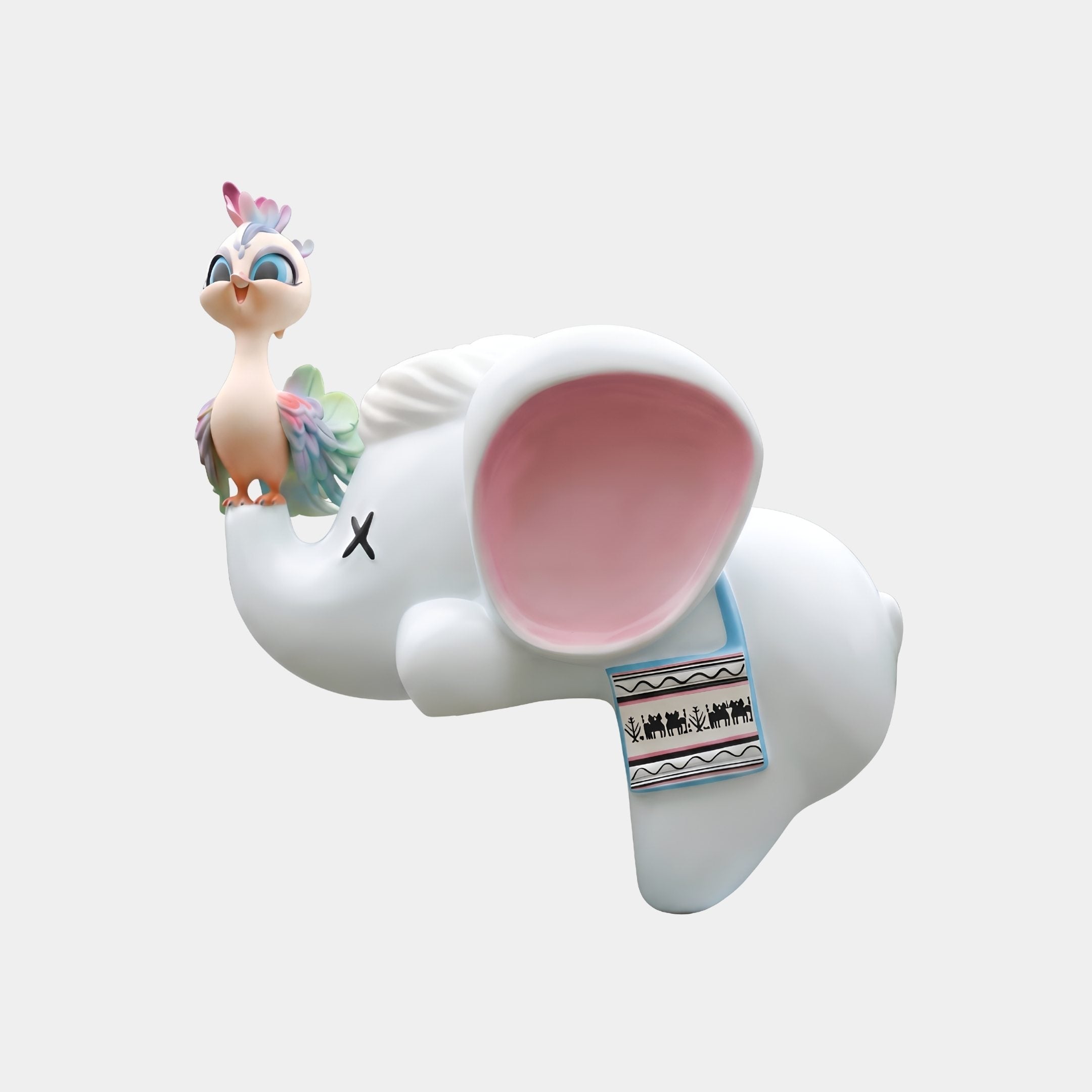 Marley White Elephant Sculpture - 123cm