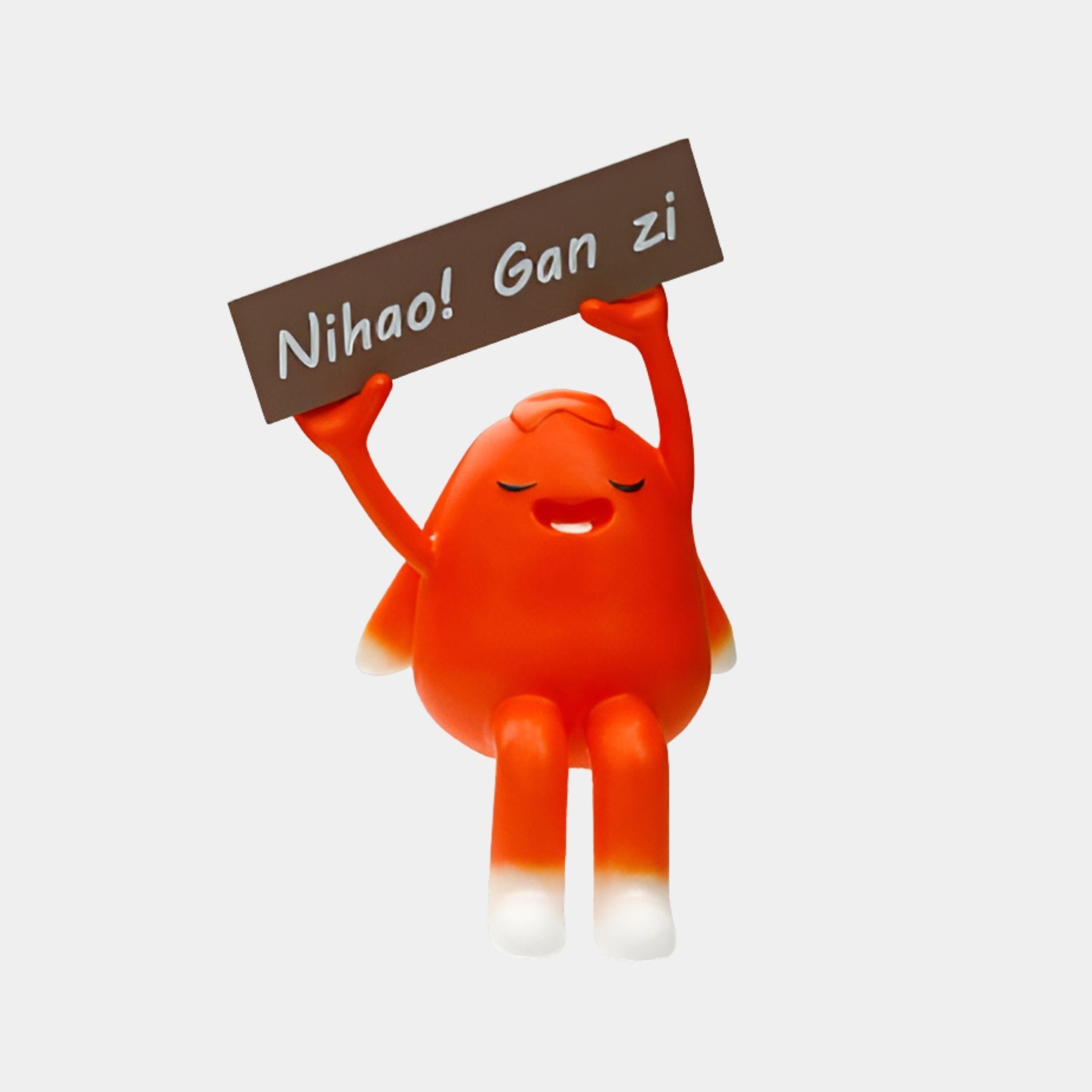 Marwood Orange Figure Sculpture - 70cm