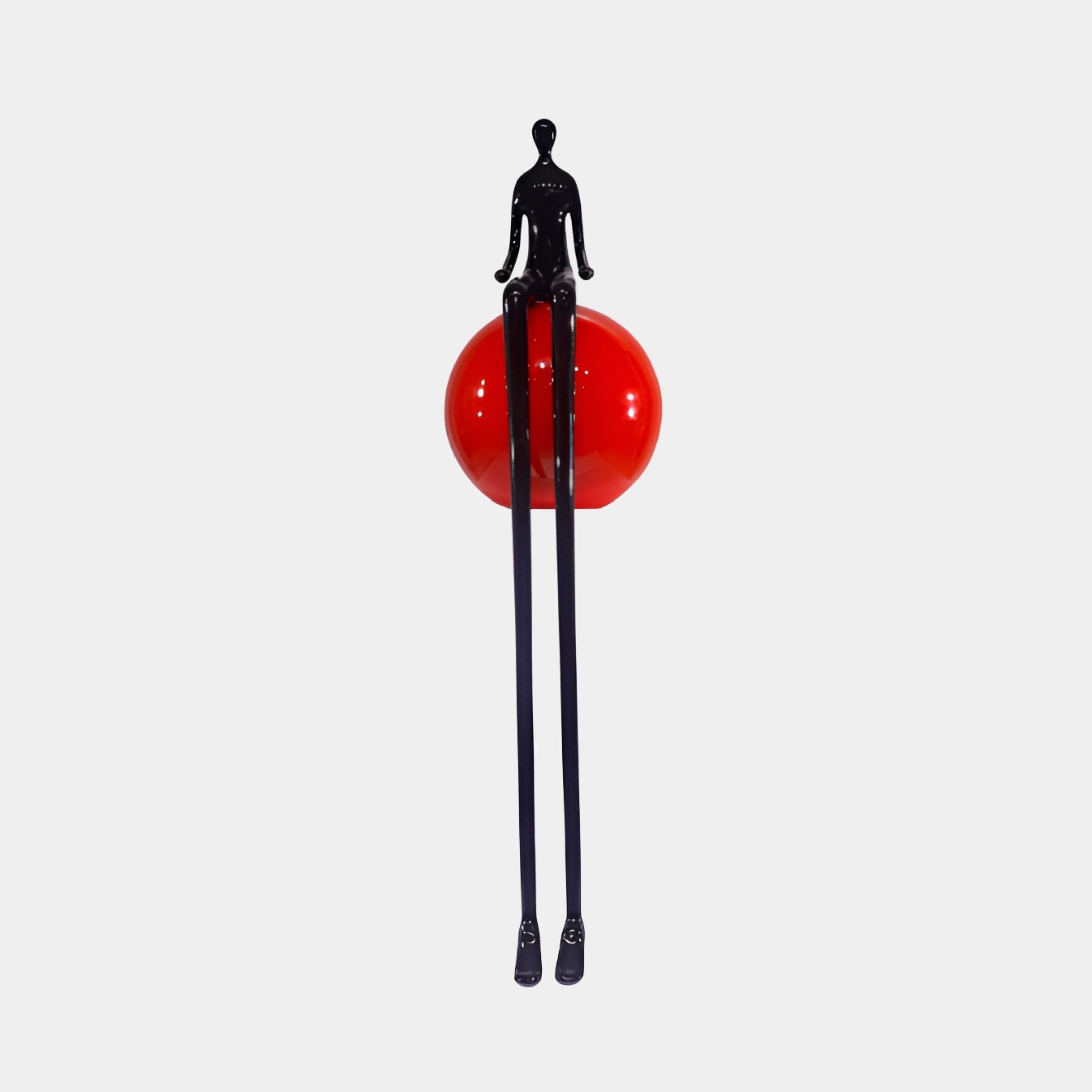 Marwold Red & Black Abstract Sculpture - 113cm