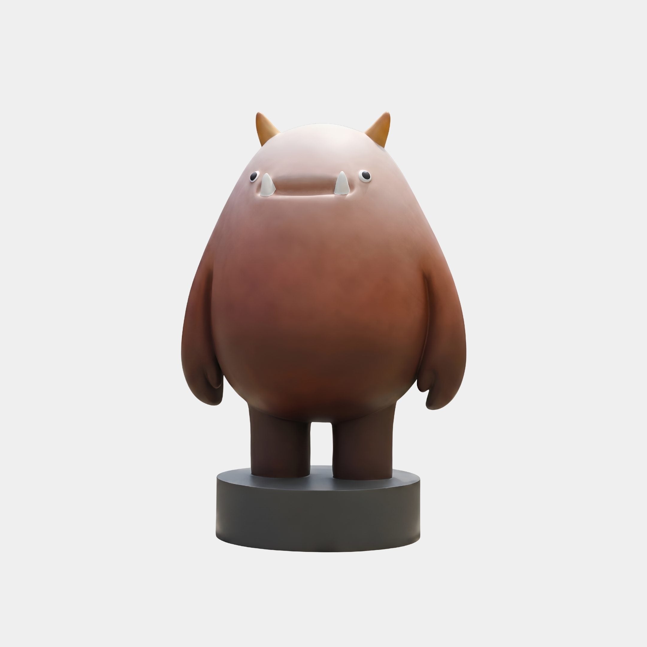 Melby Brown & Black Monster Sculpture - 146cm