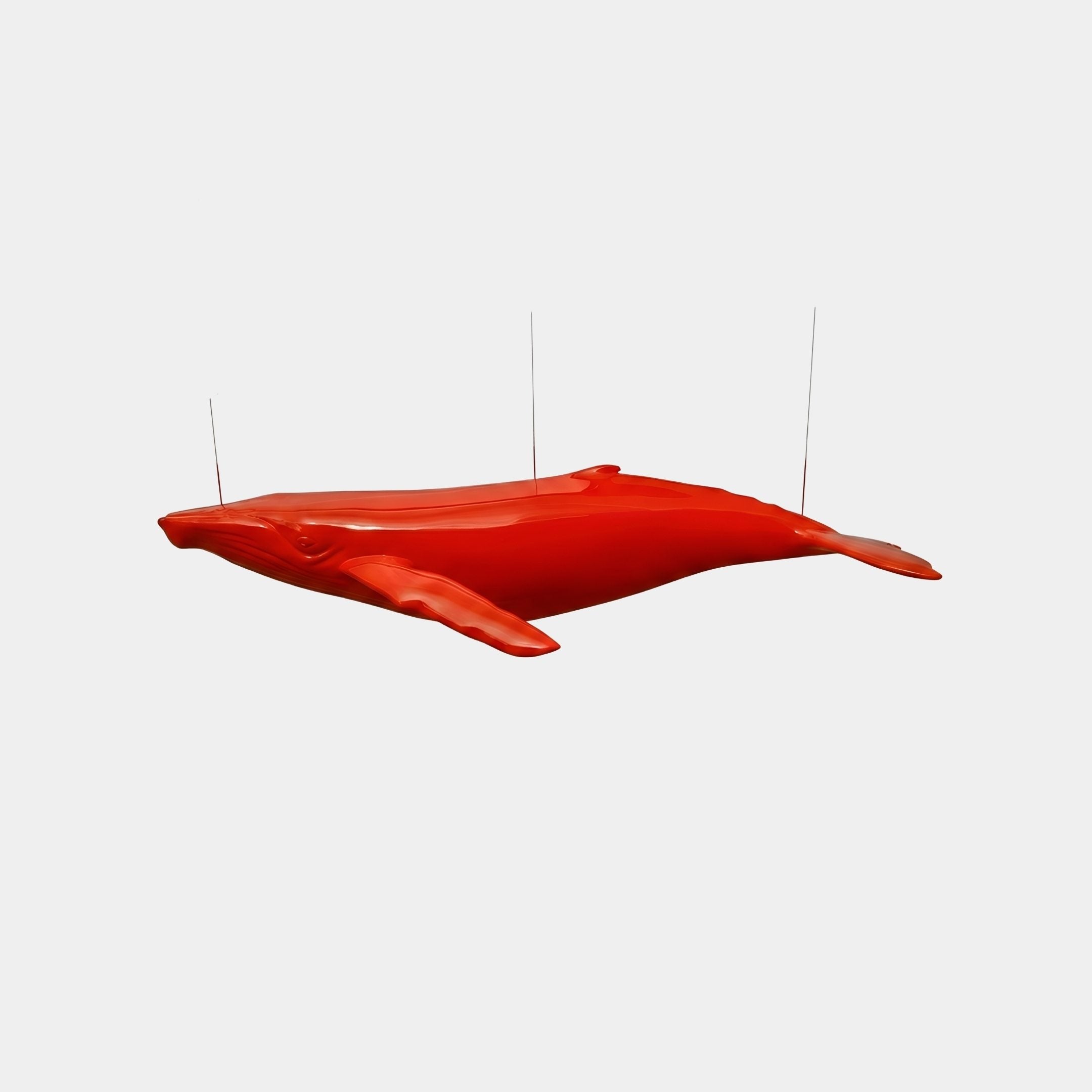 Melthorpe Red Whale Sculpture - 200cm