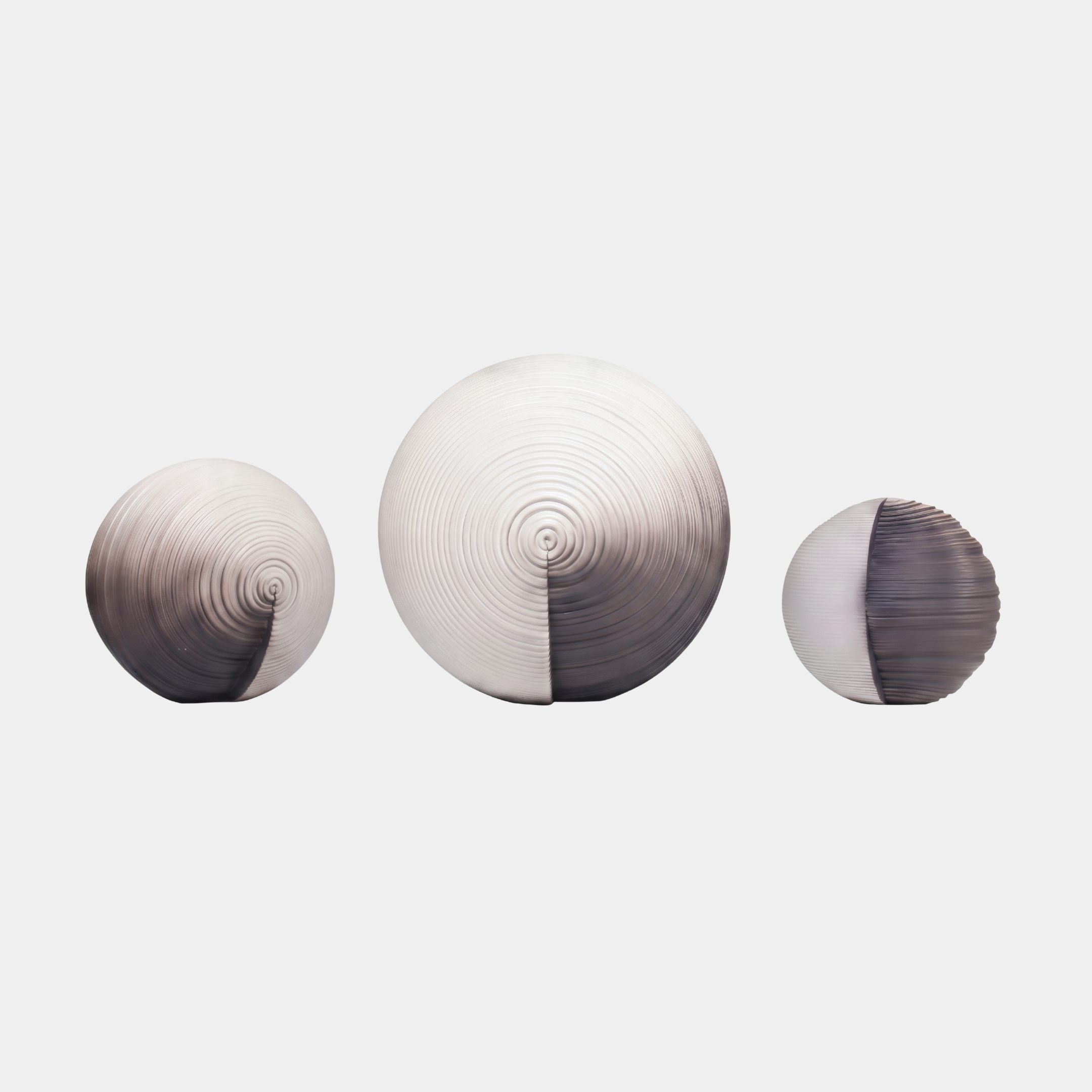 Winmere Grey & White Sphere Sculpture - 15–25cm