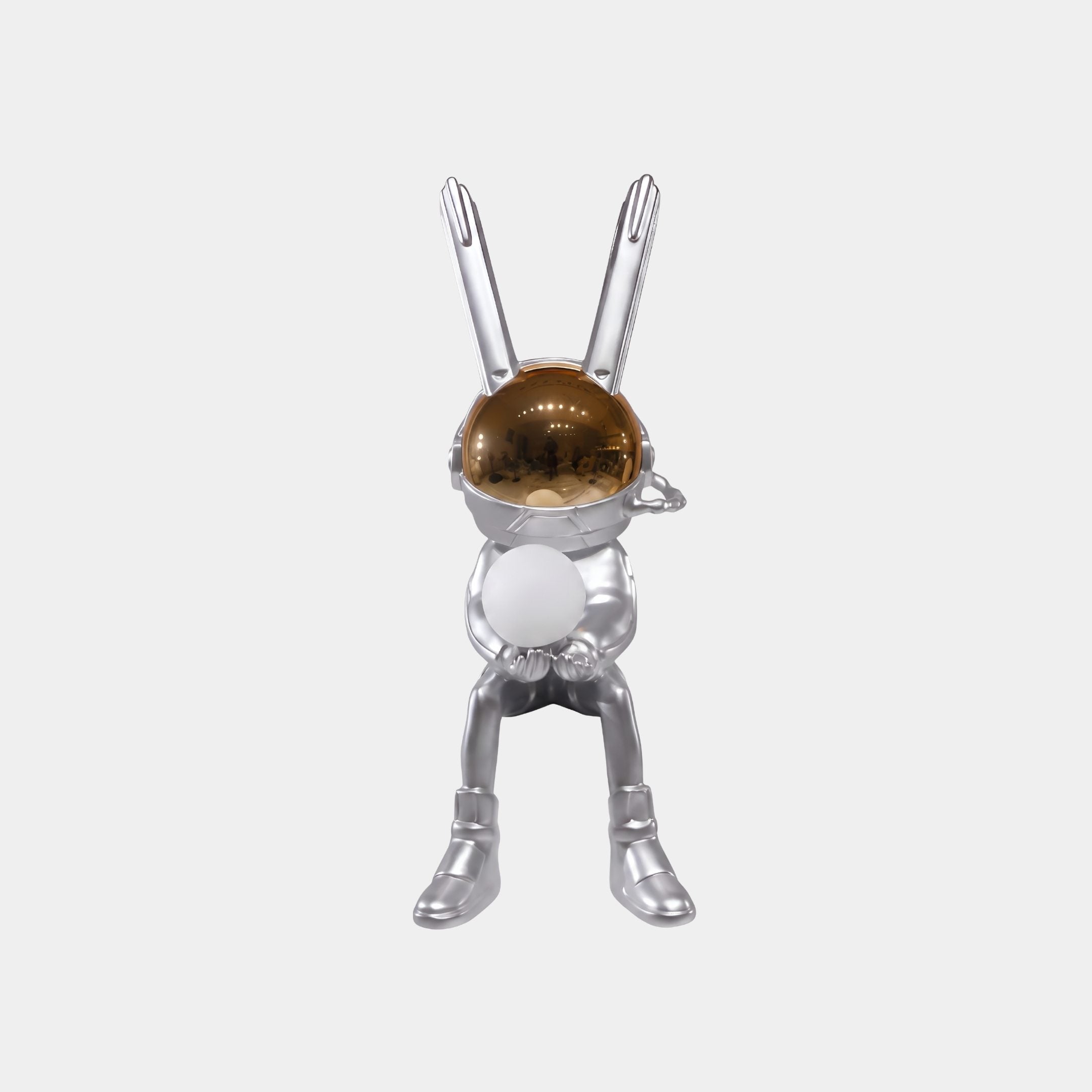 Meldale Silver & Brown Rabbit Sculpture - 110cm