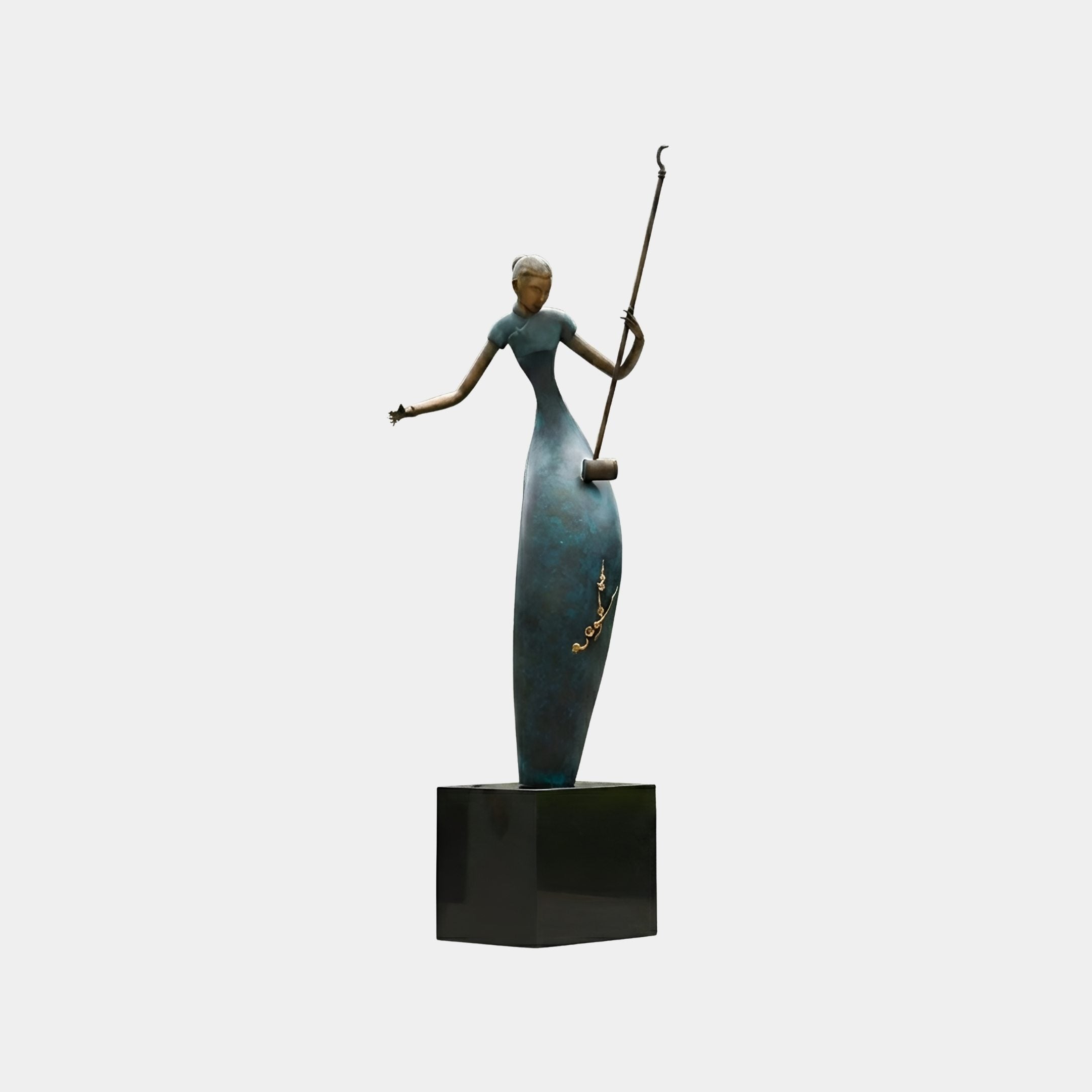 Melgate Bronze & Black Figure Sculpture - 230cm