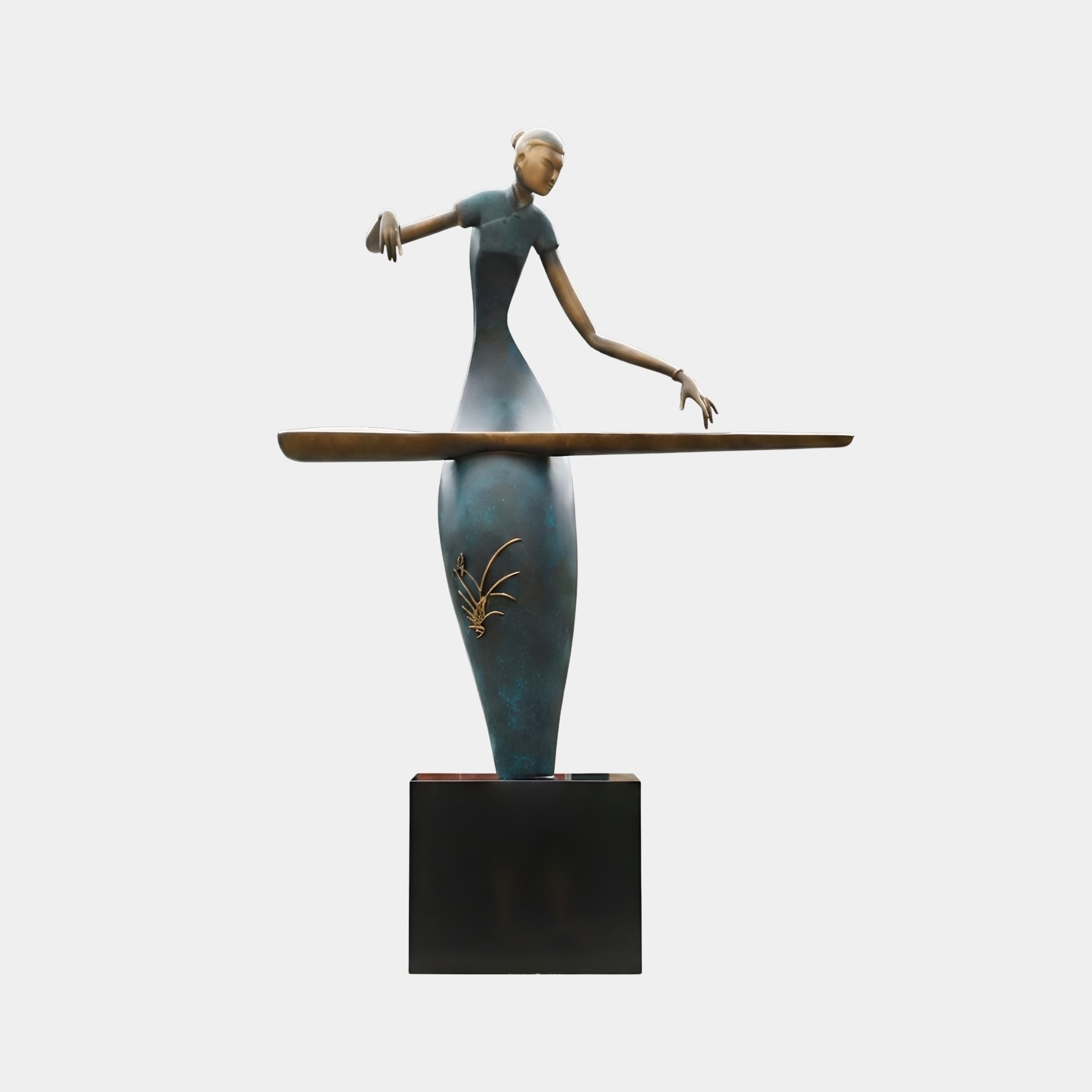 Norham Bronze Figure Sculpture - 200cm