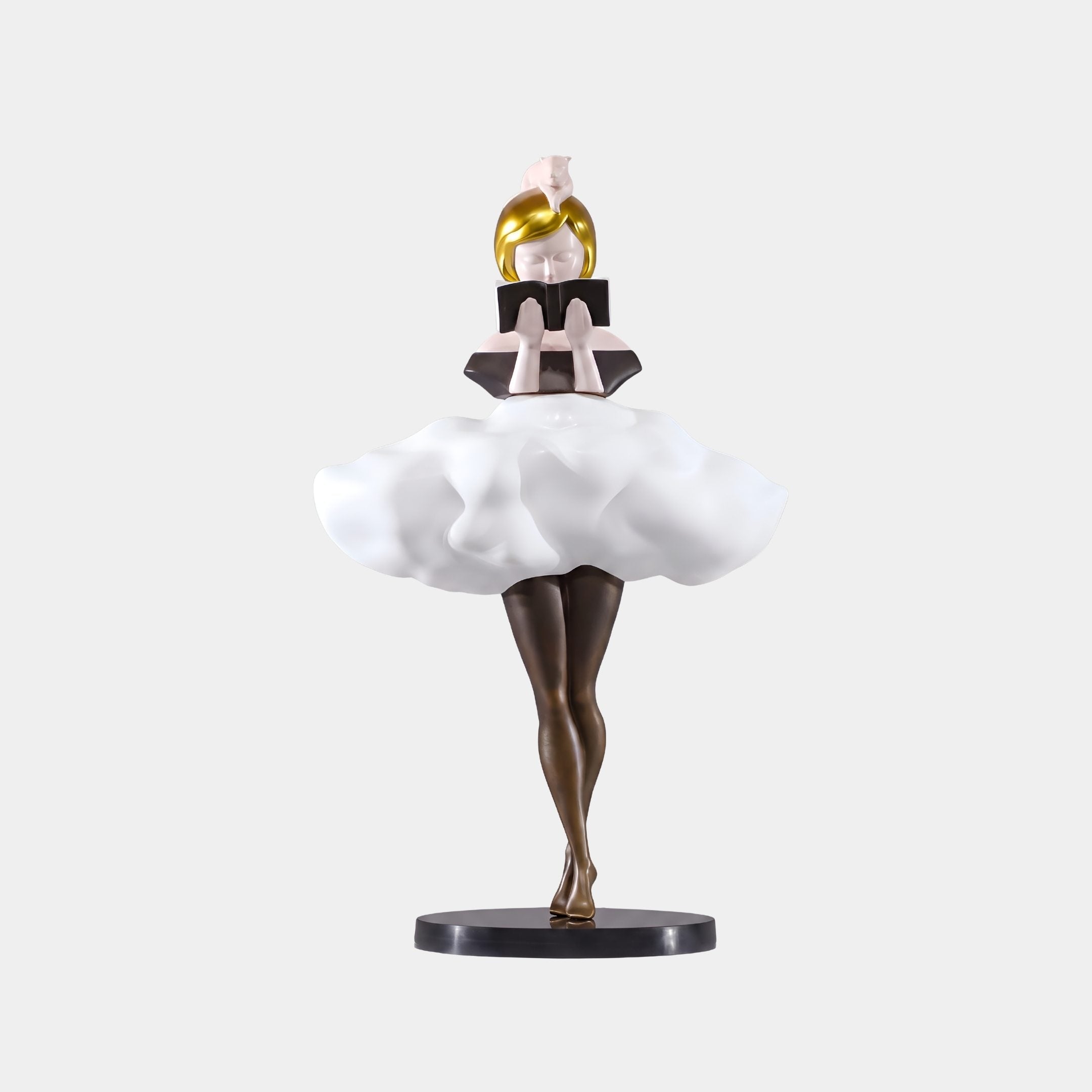 Norley White Ballerina Sculpture - 80cm