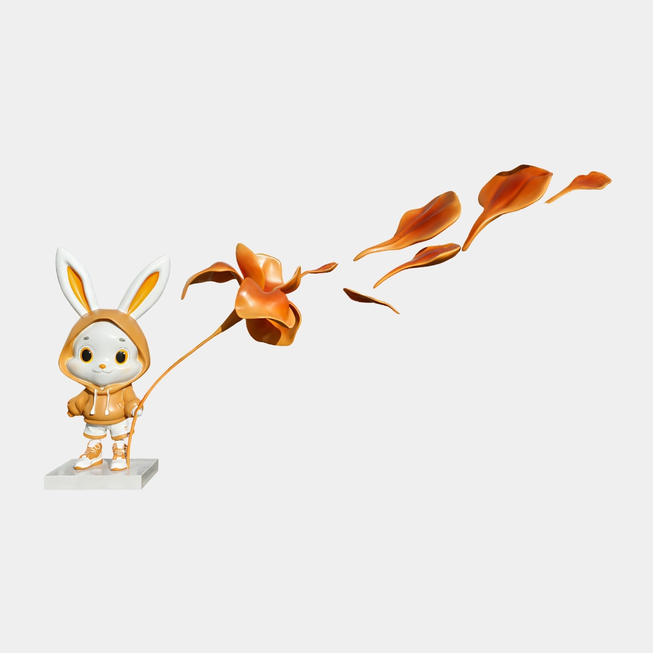 Norwick Orange Creature Sculpture - 384cm