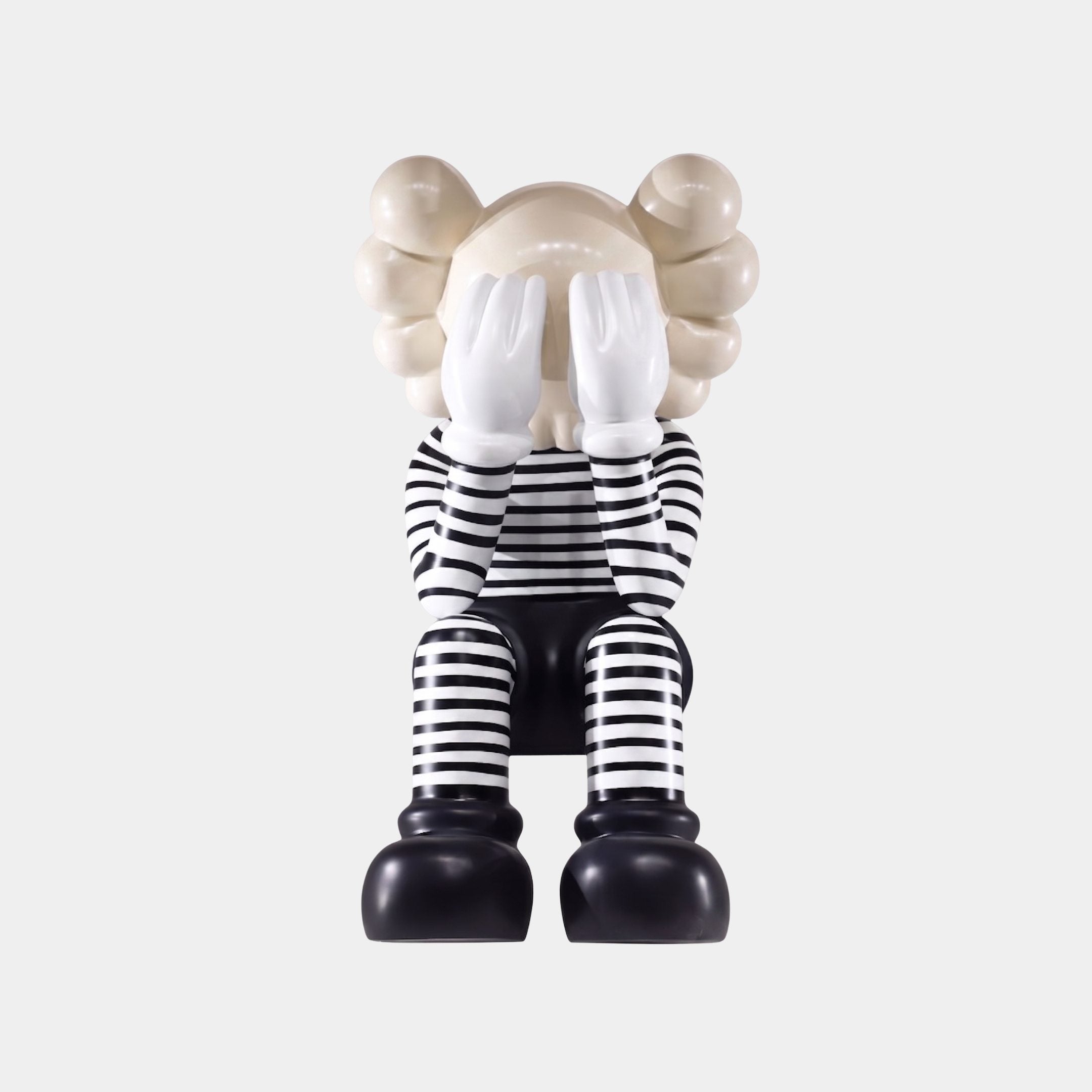 Norcombe Black & White Robot Figure Sculpture - 93cm