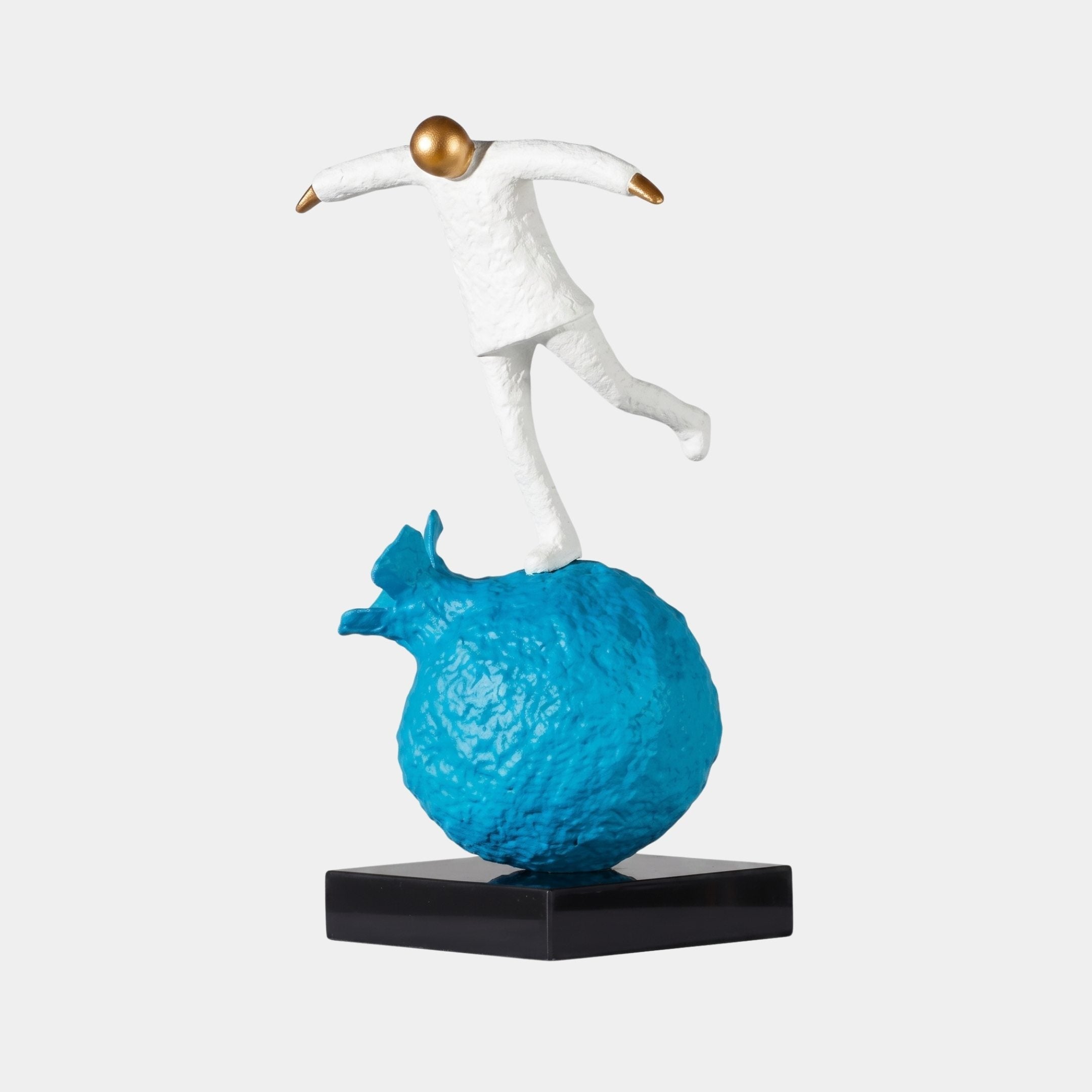 Oakton White & Blue Bird Sculpture - 50cm