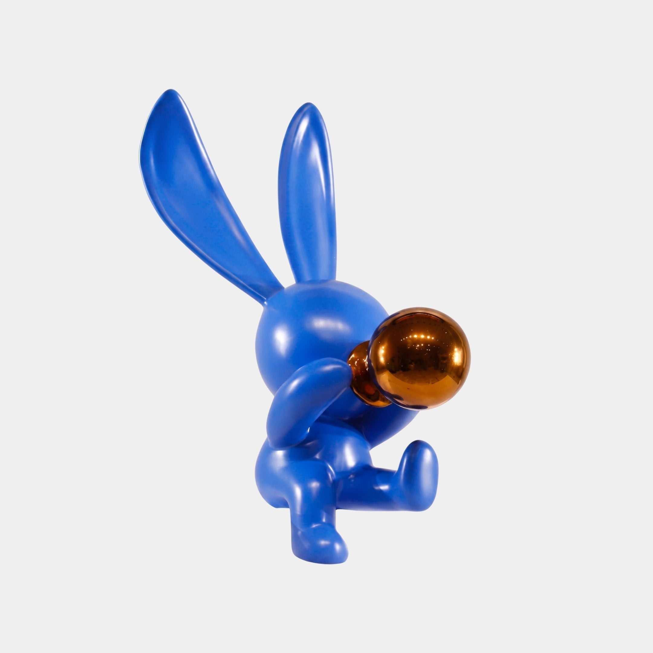 Oakworth Blue & Silver Rabbit Sculpture - 76cm