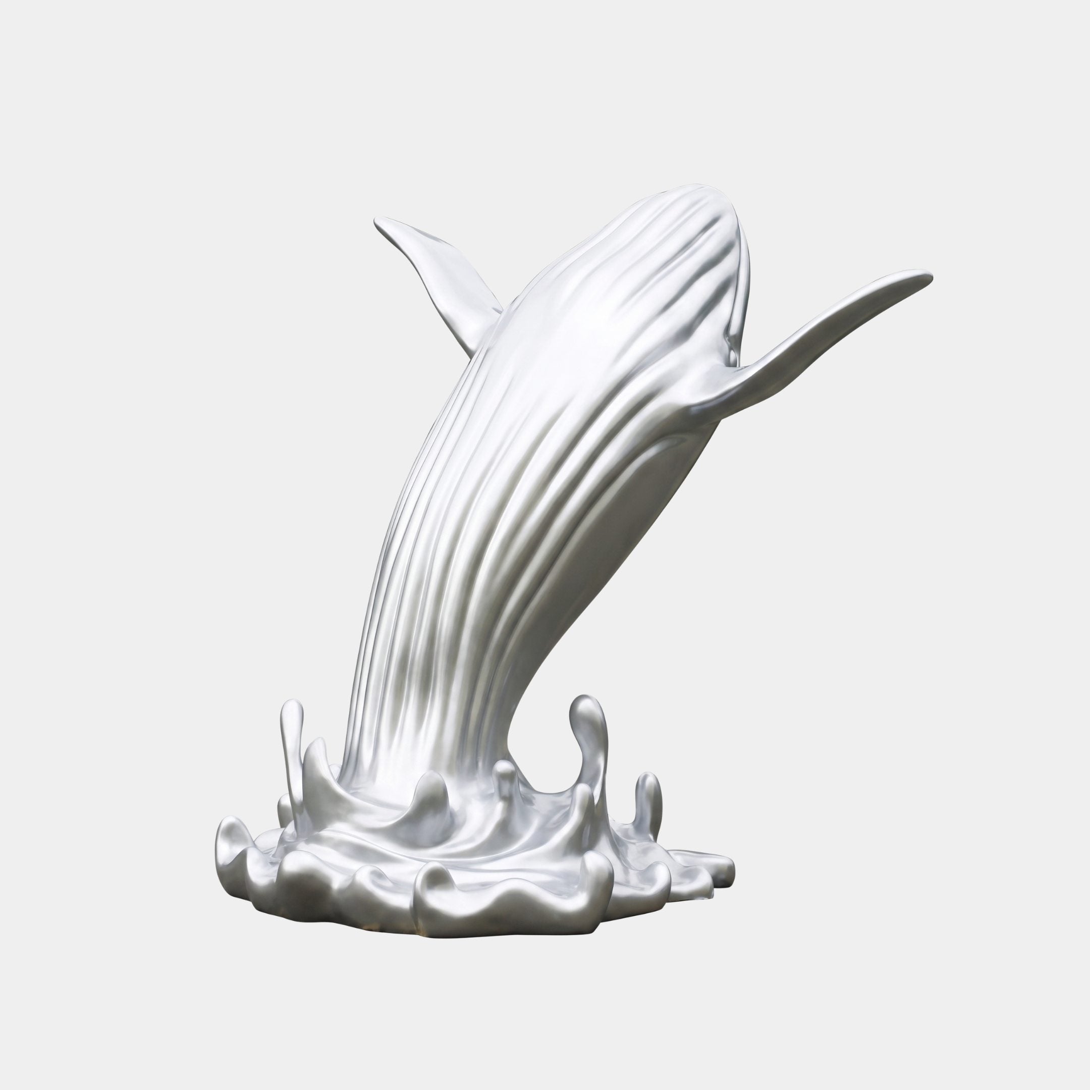 Oakdon White Dolphin Sculpture - 200cm