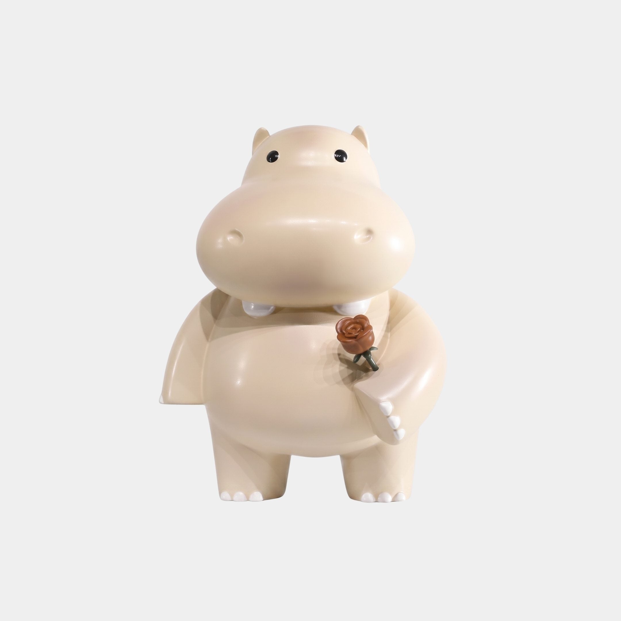 Oakstead White Hippo Sculpture - 35cm