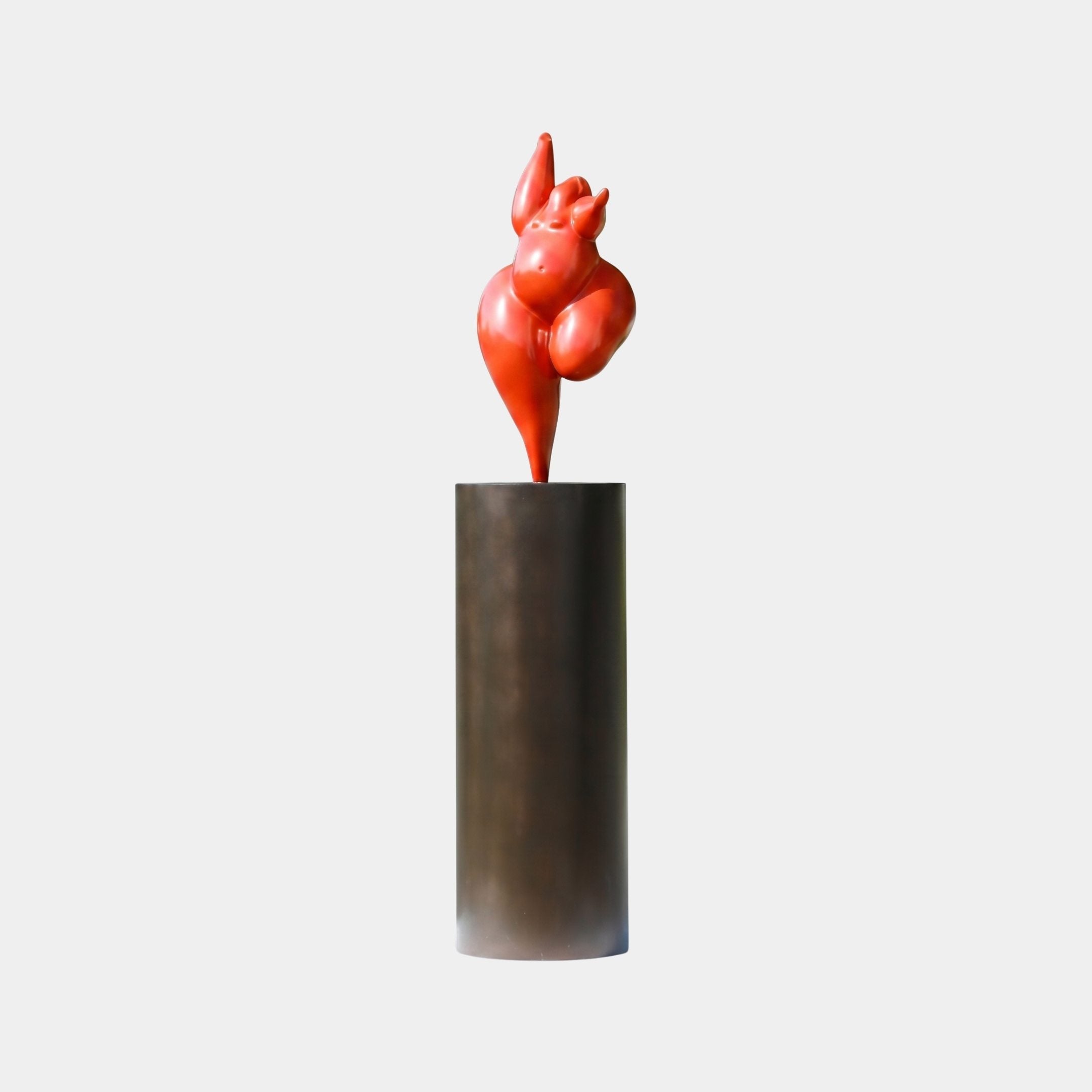 Penham Red Abstract Sculpture - 165cm
