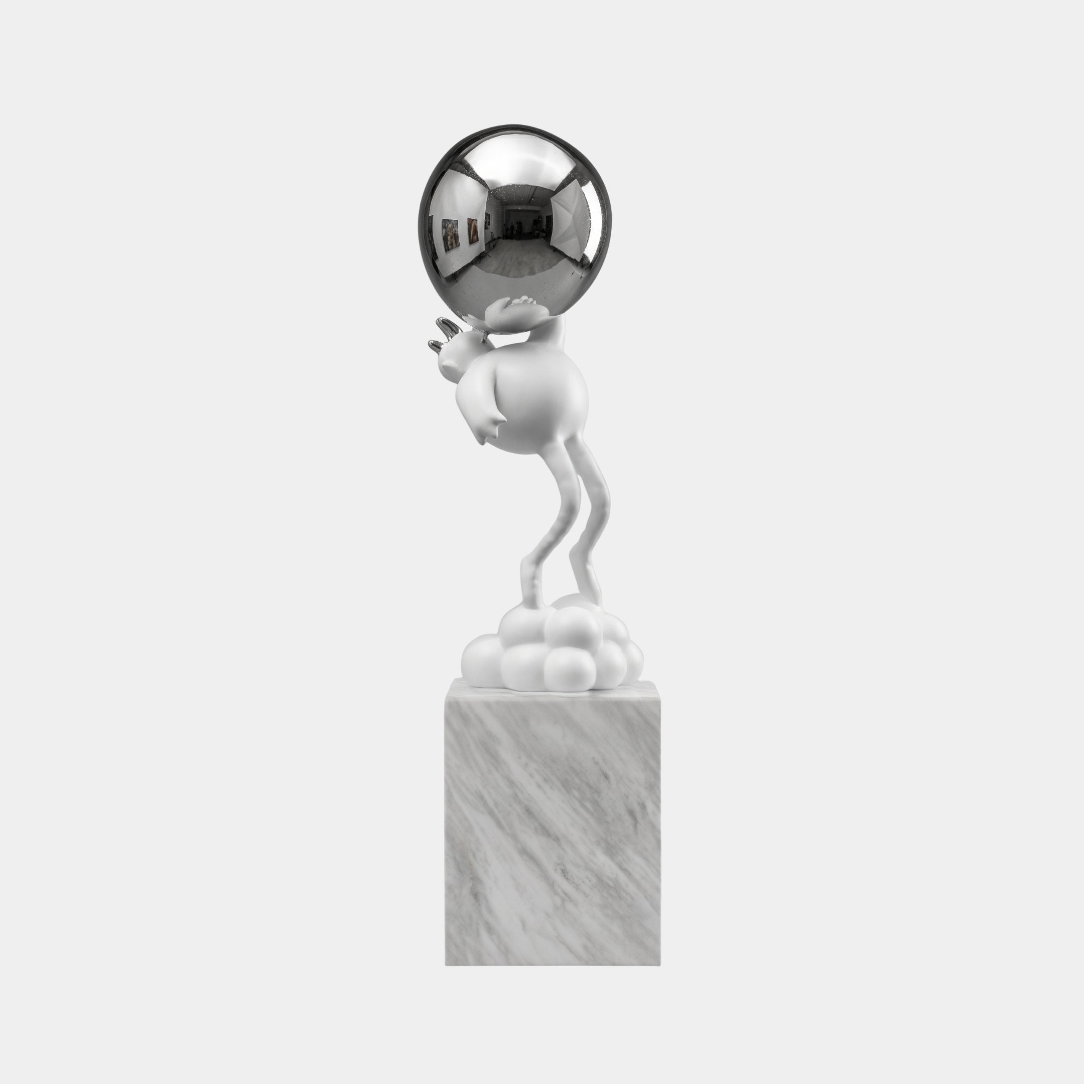 Penley White Abstract Sculpture - 150cm