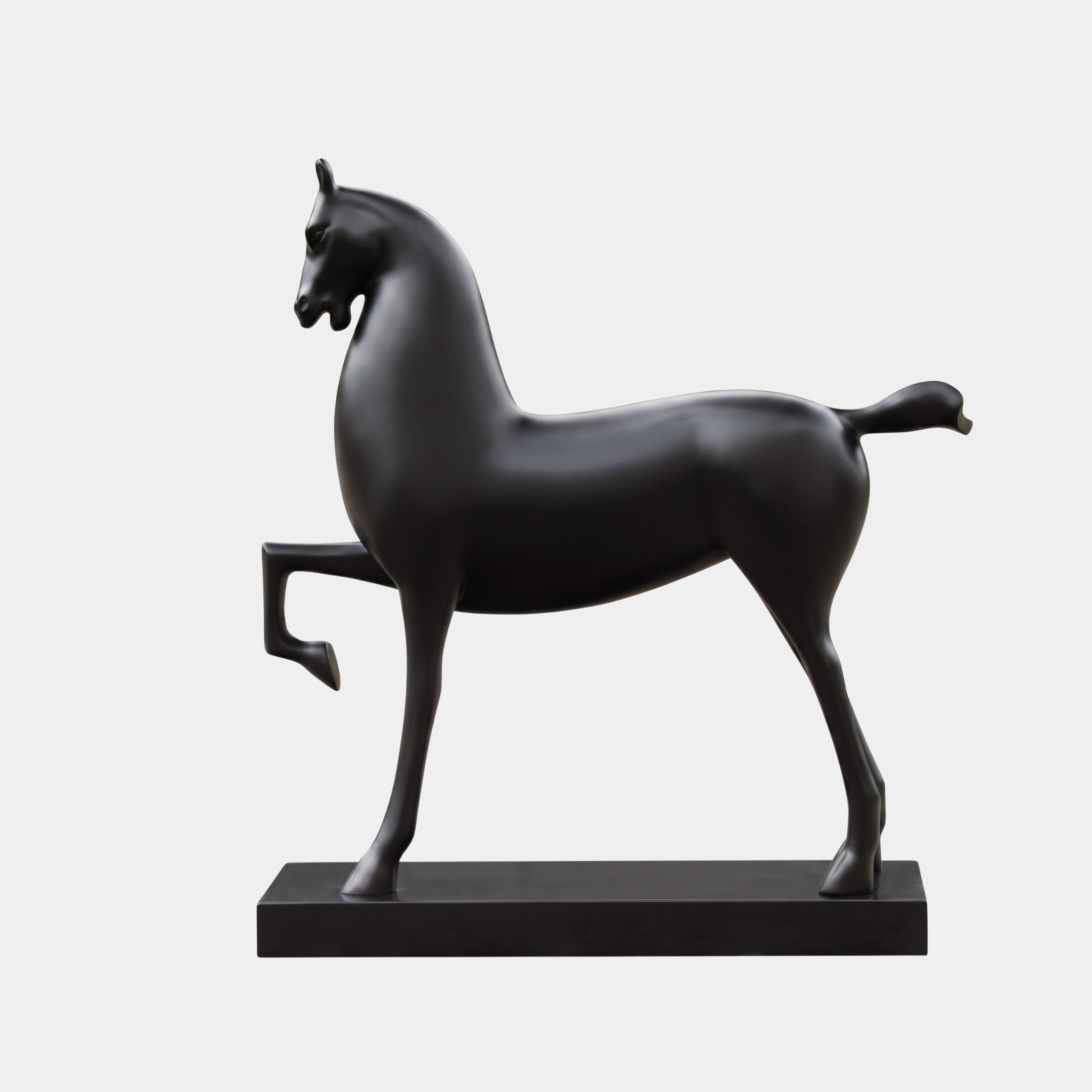 Penford Black Horse Sculpture - 130cm