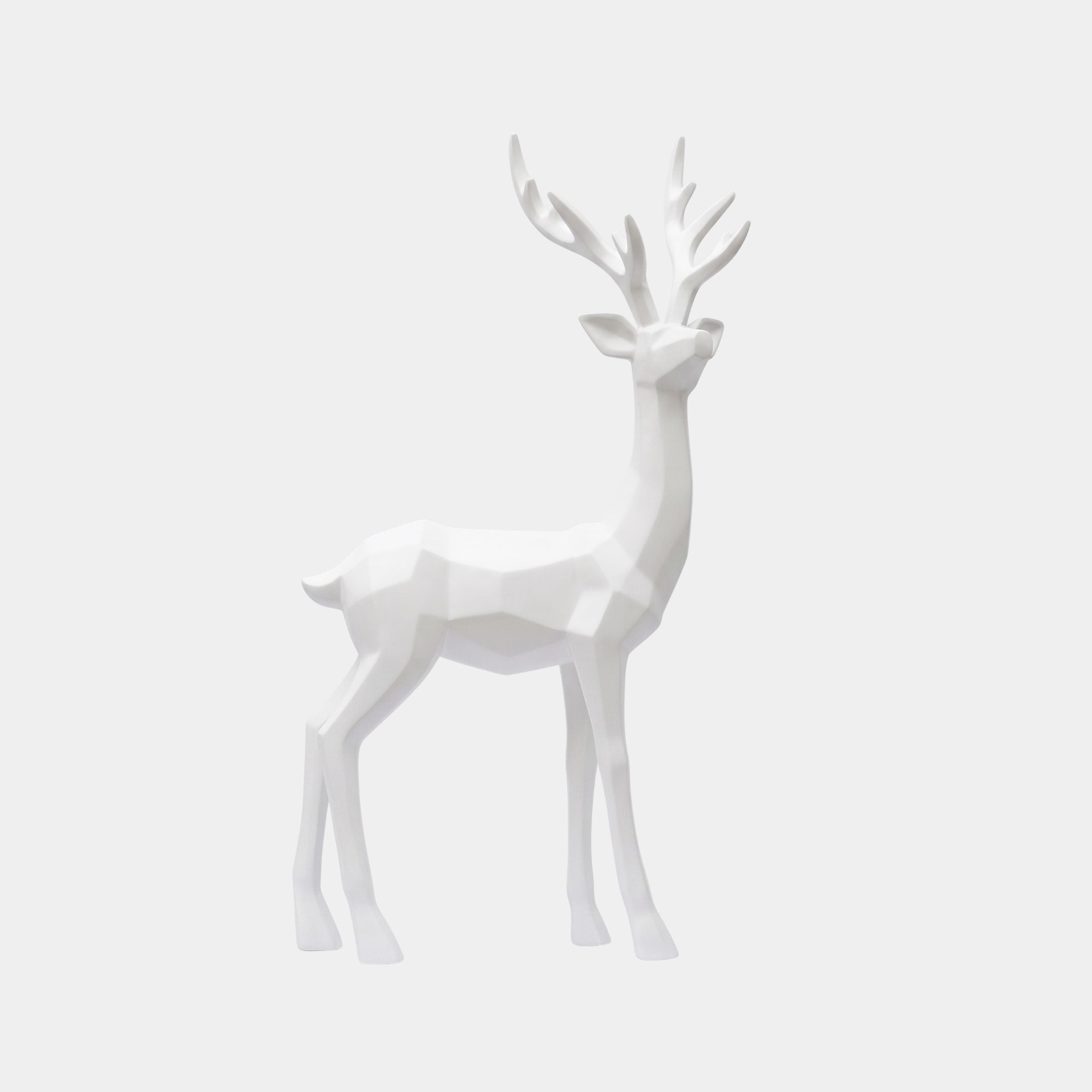 Penstead White & Grey Deer Sculpture - 188cm
