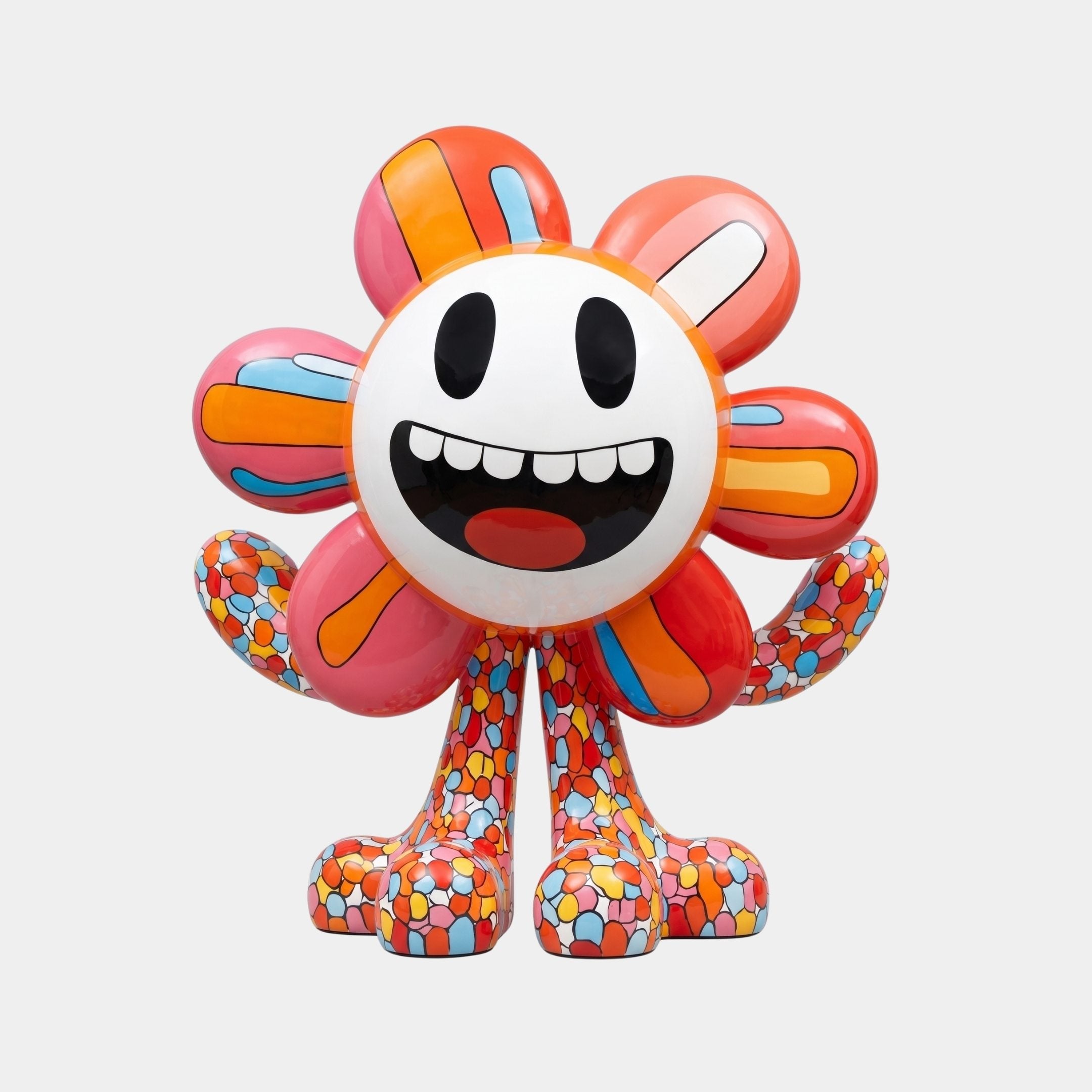 Penmere Orange Flower Character Sculpture - 220cm