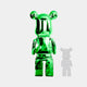 Forest Green Bear Sculpture 135cm - Rear View, displaying the rich green finish and sleek design from behind.