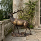 Life-Size Traditional Standing Elk Bronze Sculpture - 280cm