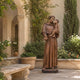 Monumental Classical Saint Anthony and Christ Child Bronze Sculpture - 220cm