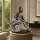 Life-Size Contemporary Seated Ballerina Bronze Sculpture - 160cm
