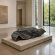 Life-Size Contemporary Robed Figure on Bench Bronze Sculpture - 120cm