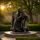 Monumental Classical Seated Robed Figure with Children Bronze Sculpture - 300cm