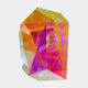 Pink & Yellow Faceted Crystal Acrylic Sculpture - 115cm
