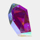 Deep Blue-Green Faceted Gem Acrylic Sculpture - 70cm